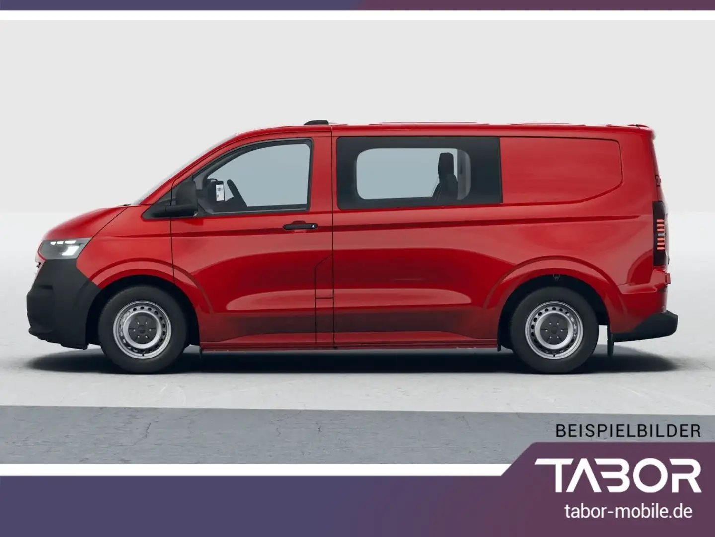 Volkswagen T7 Kastenwagen TDI 150 AT8 Klimaaut SHZ 6-S Roşu - 2