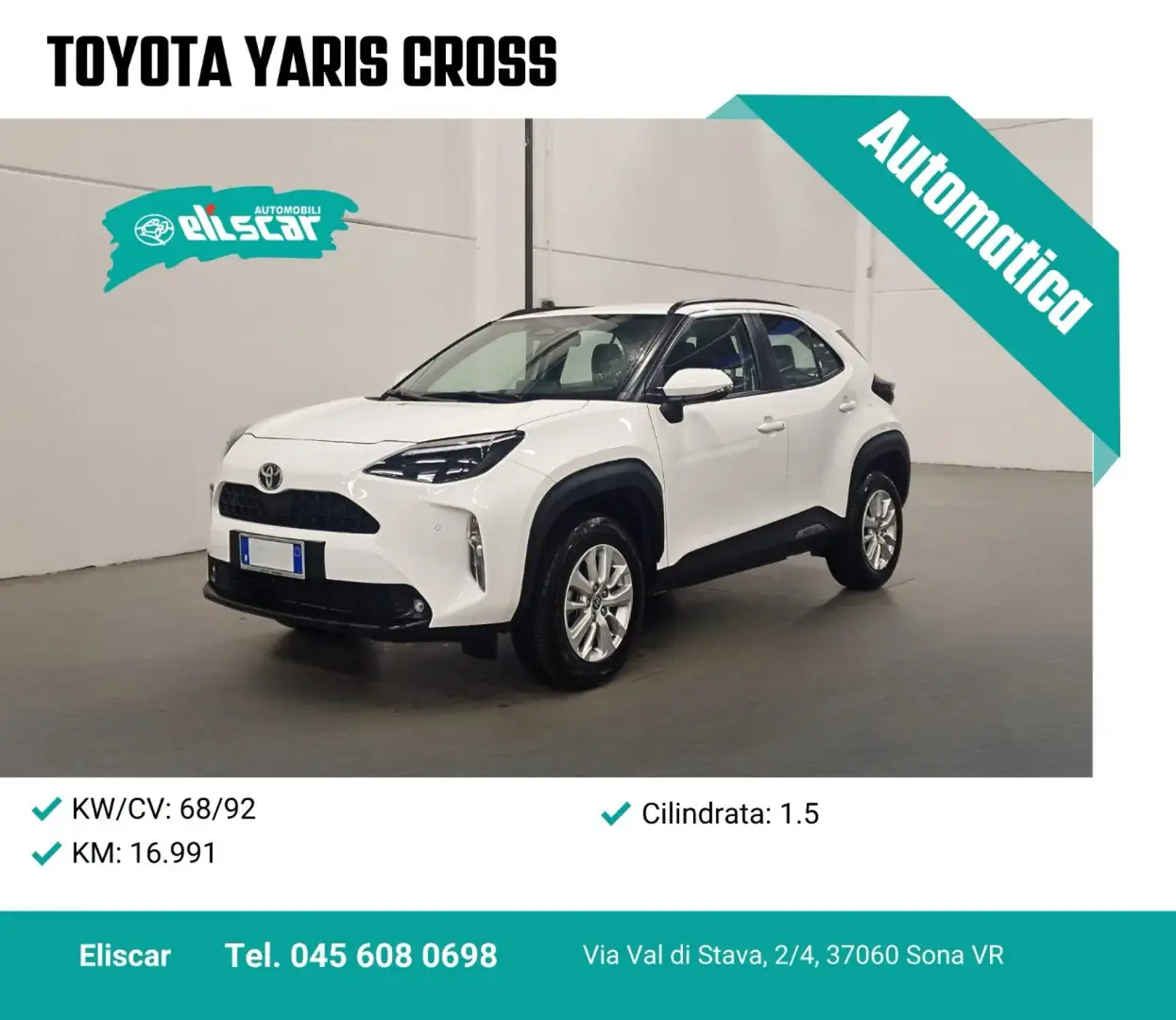 Toyota Yaris Cross 1.5 Hybrid 5p. E-CVT Active Weiß - 1