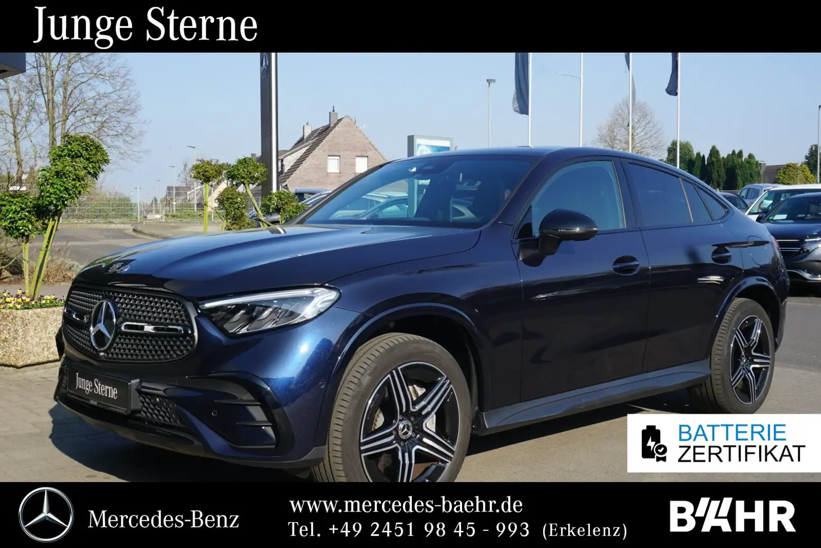Mercedes-Benz GLC 300 GLC 300 d e 4M Coupé AMG+Night/Burmester/Pano Blau - 1