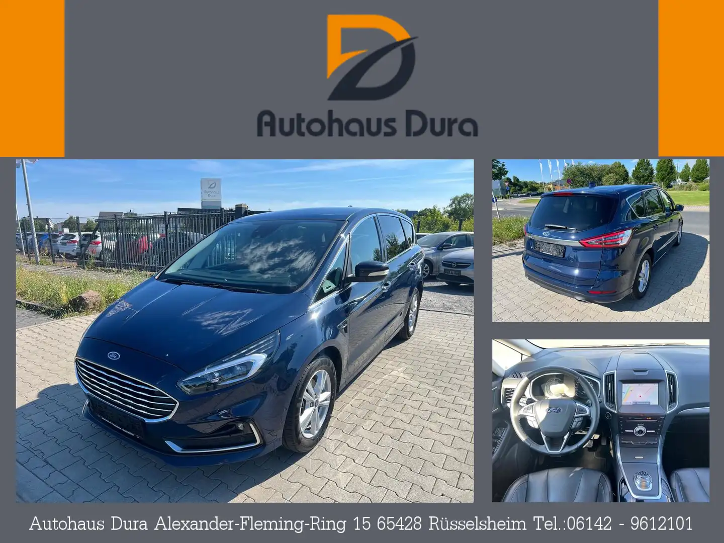 Ford S-Max 2.0 Titanium Aut. Navi+Led+Pano+Ahk+Kamera Bleu - 1