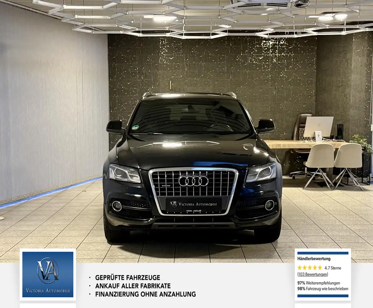 Audi Q5 2.0 TDI 125 kW quattro 2 hand. Gepflegt. Scheckhef Schwarz - 2