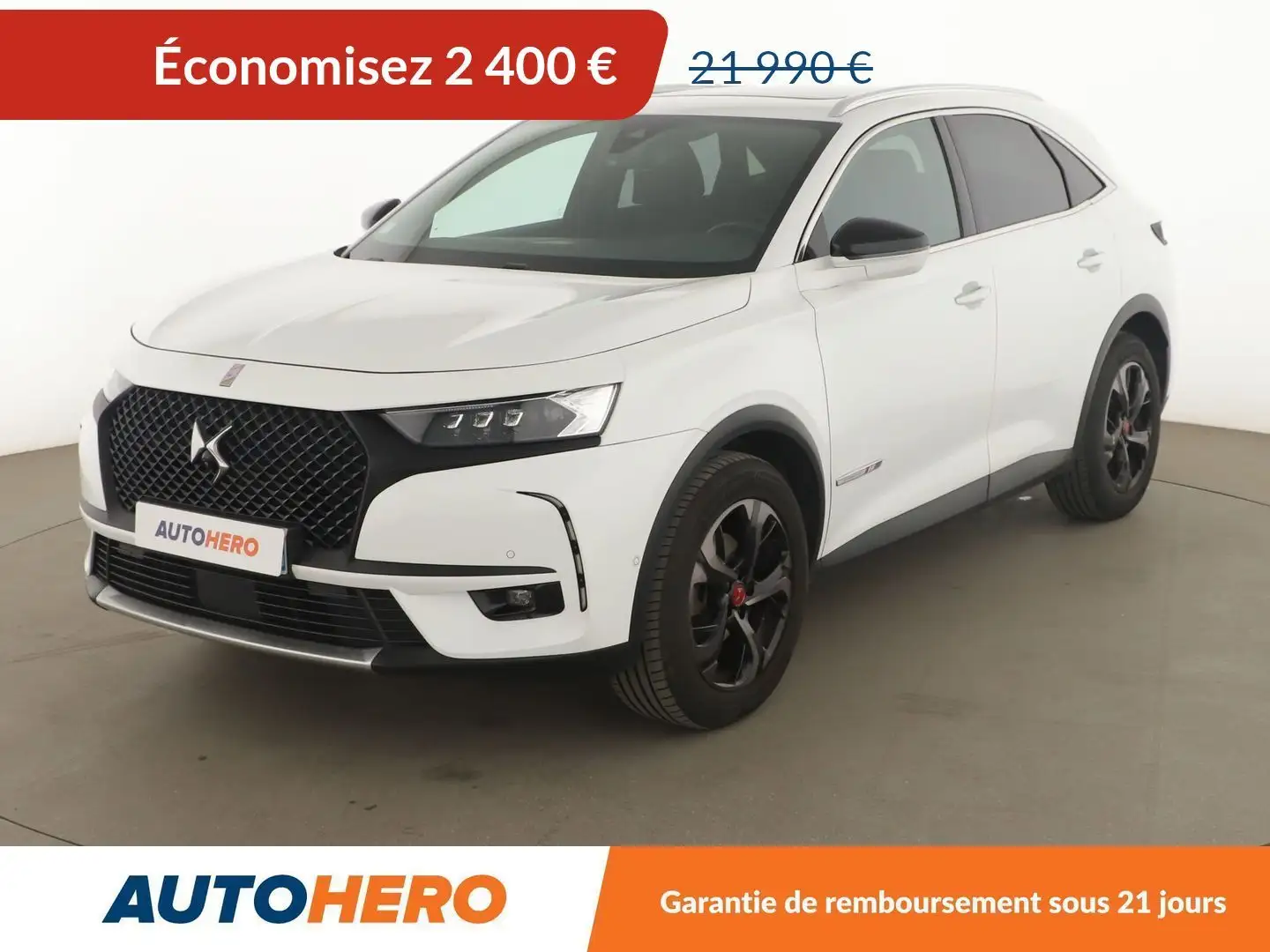 DS Automobiles DS 7 Crossback 1.5 Blue-HDi Performance Line + Automatique Blanc - 1