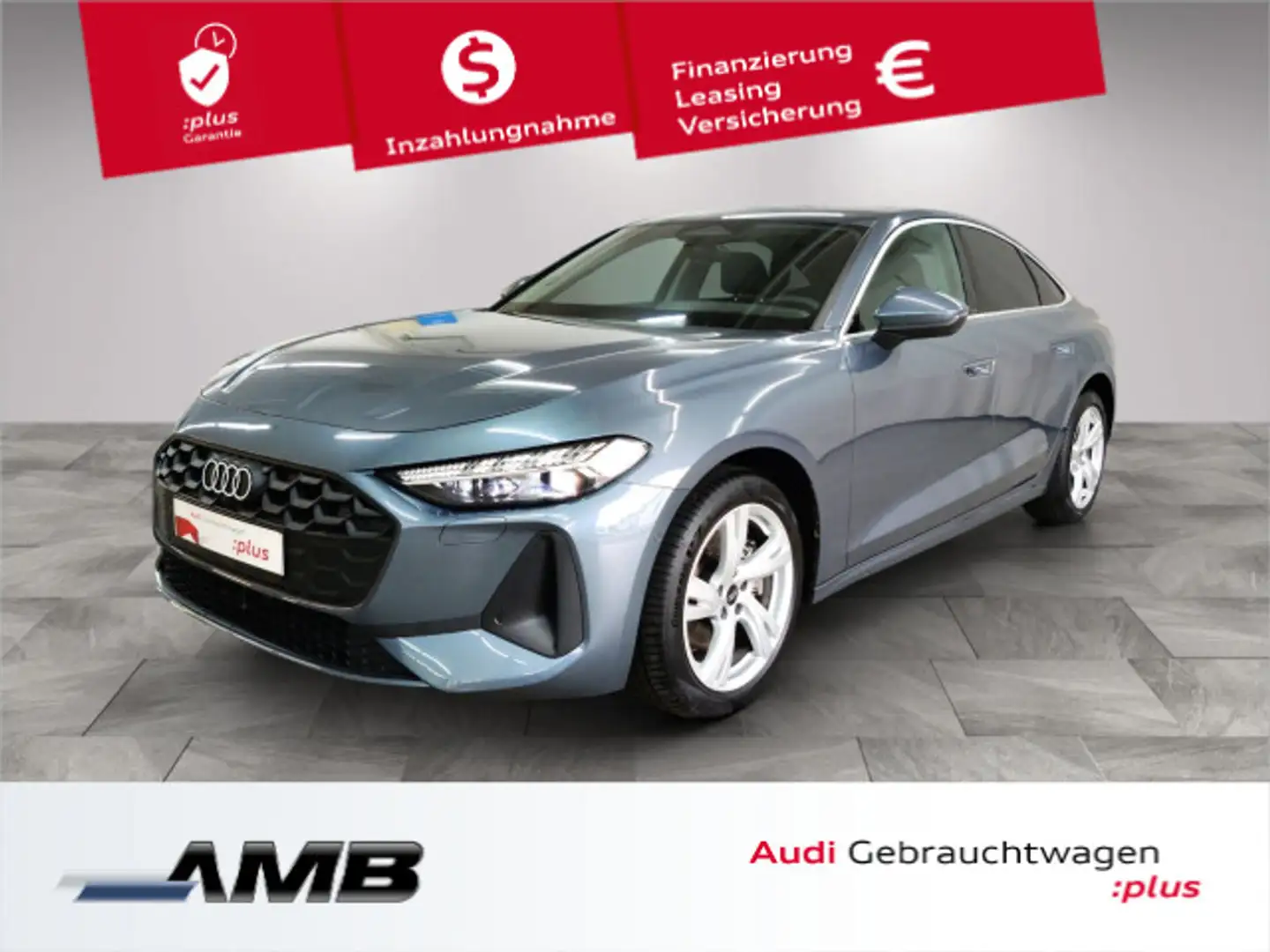 Audi A5 TFSI AHK/Matrix/360°/bis02.2030Gara Blau - 1