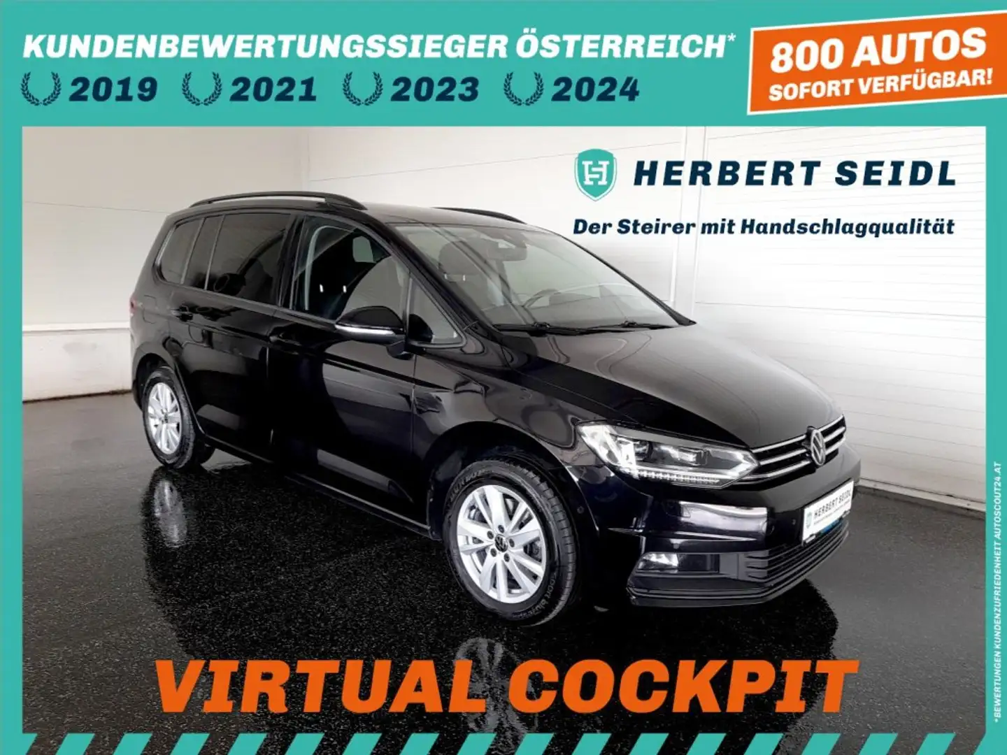 Ford E-Transit Touran COMFORTLINE 2,0 TDI *7-SITZE / VOLL-LED / VIRTUELL / NAVI / AHV & KAMERA / SPORT MASSAGESITZ / TEMPOMAT* Schwarz - 1
