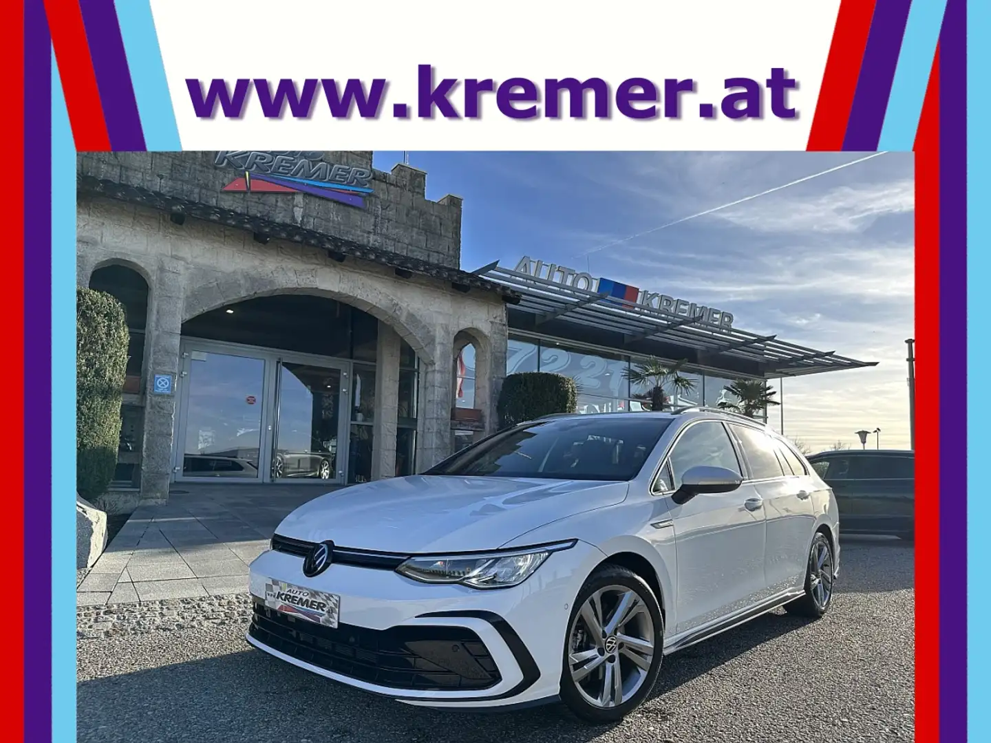 Volkswagen Golf Variant 2,0 TDI R-Line DSG/ACC/SHA/SWA/RFK/AMBIENTE/V.C... Weiß - 1