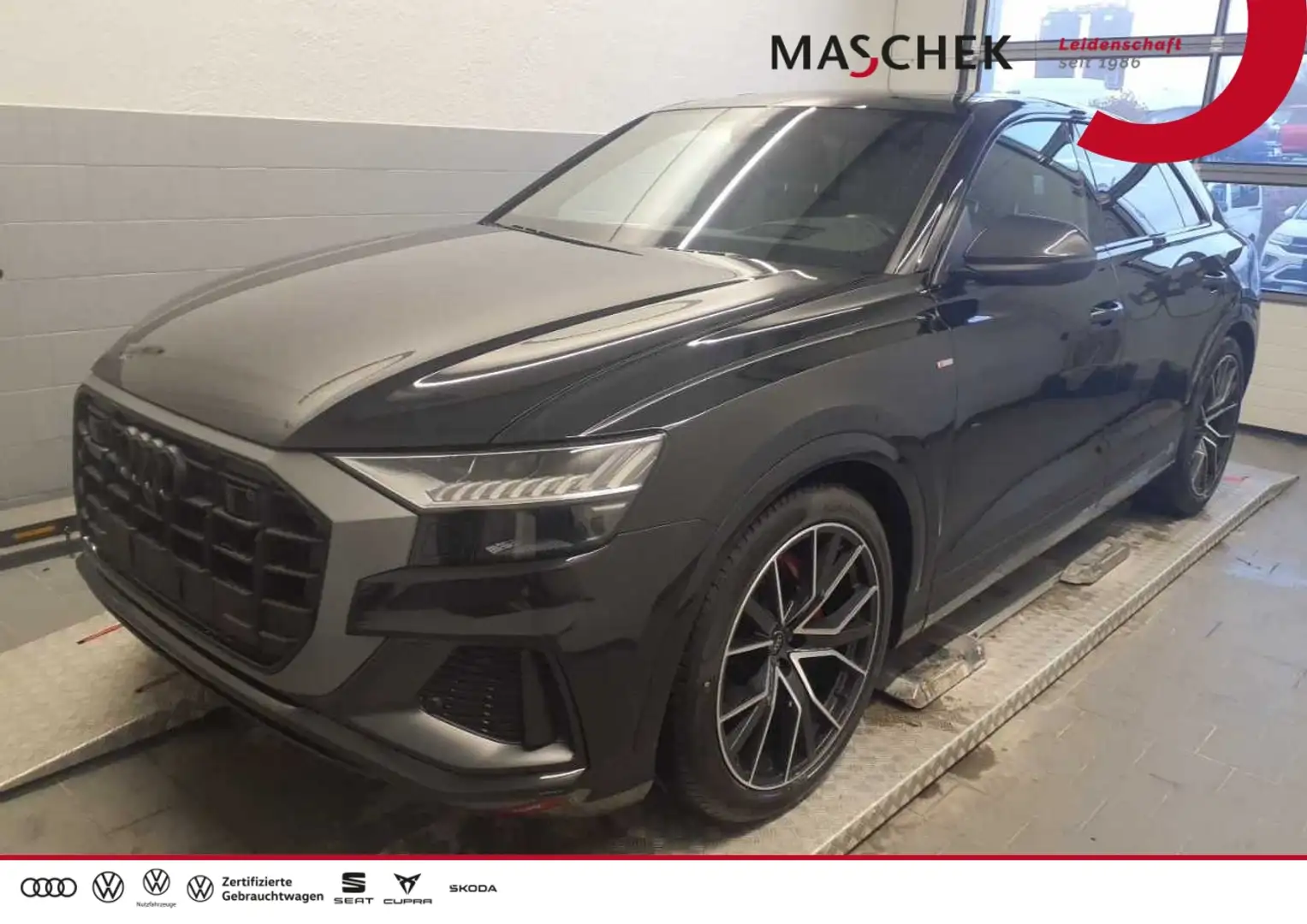Audi Q8 S line comp. plus 50 TDI Pano HD Matrix B&O AHK Ca Schwarz - 1