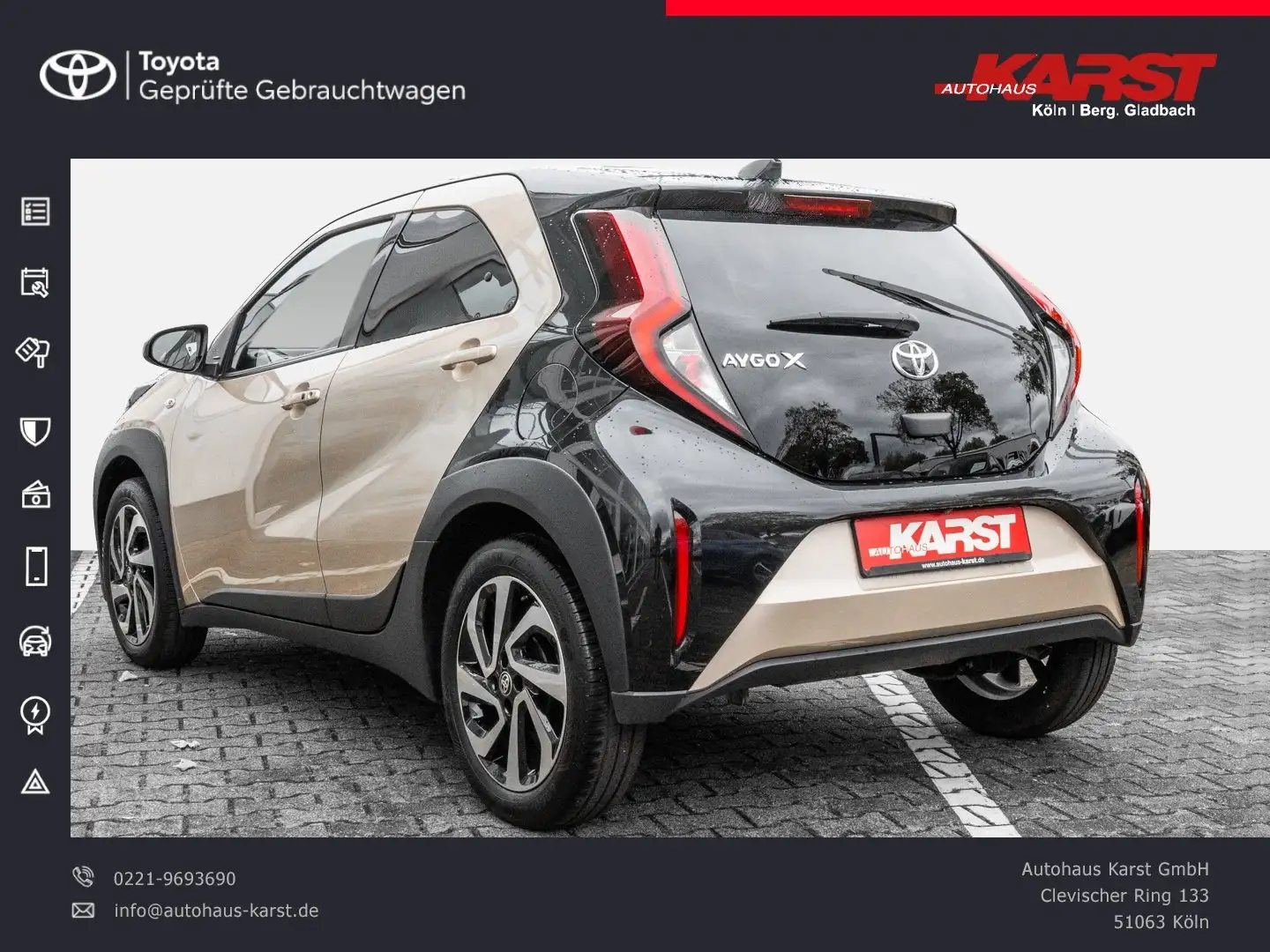 Toyota Aygo X 1.0 l Pulse Autokatik+Carplay+Kamera+LM+ Oro - 2