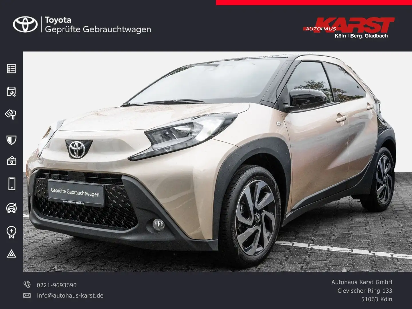 Toyota Aygo X 1.0 l Pulse Autokatik+Carplay+Kamera+LM+ Oro - 1