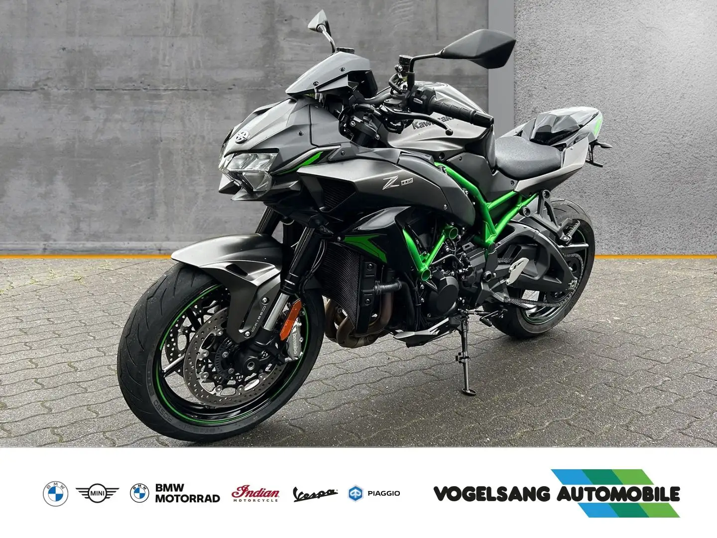 Kawasaki Z H2 Sportschalldämfer, KQS, Voll LED, Farb-TFT- Szürke - 1