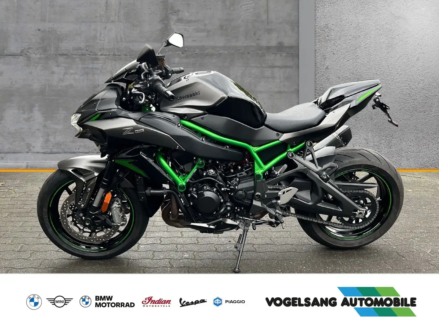 Kawasaki Z H2 Sportschalldämfer, KQS, Voll LED, Farb-TFT- Szürke - 2