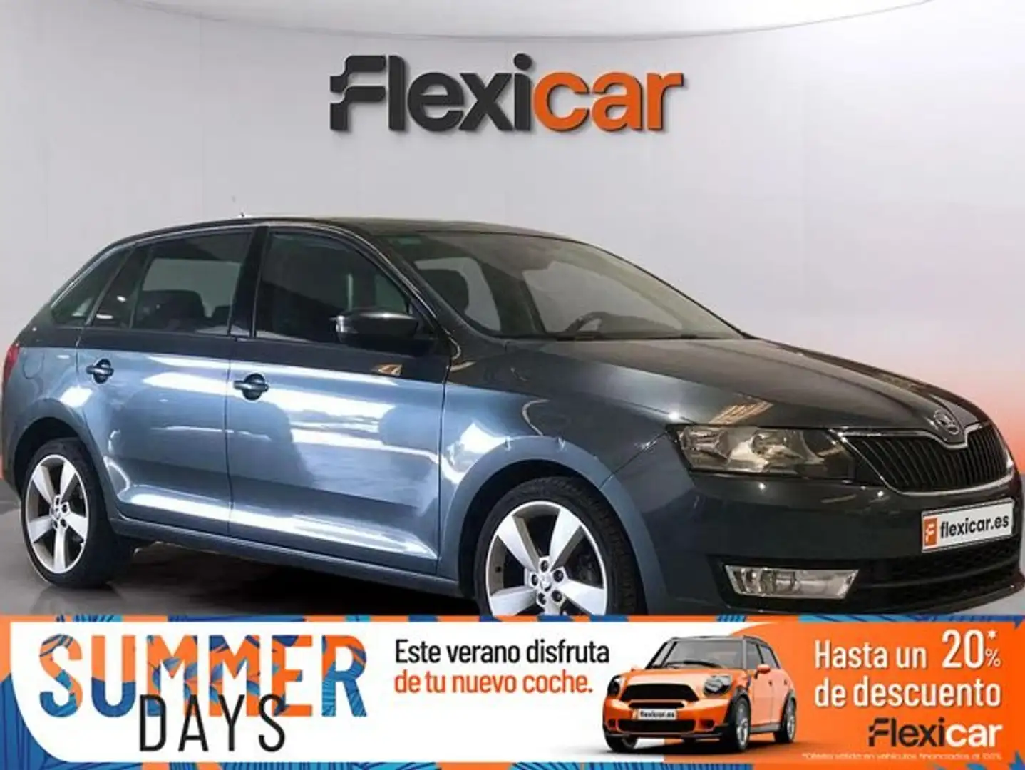 Skoda Rapid/Spaceback 1.6 TDI CR 105cv Ambition Gris - 1