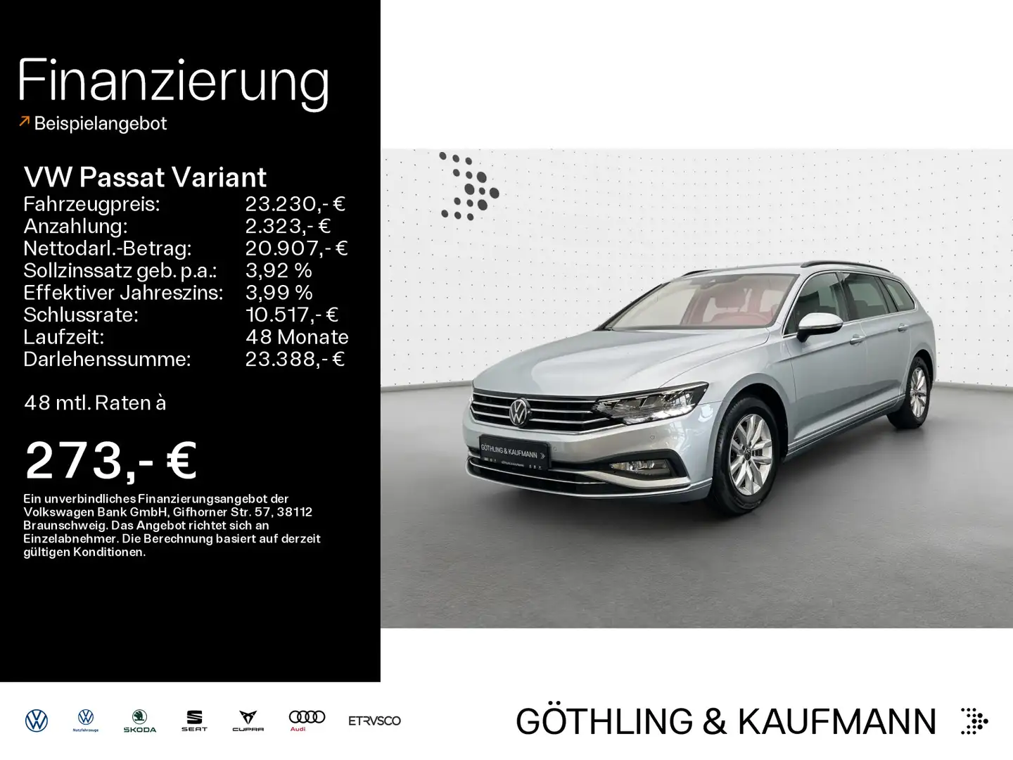 Volkswagen Passat Variant Business 2.0 TDI 110kW*DSG*KAM*AC Argent - 1