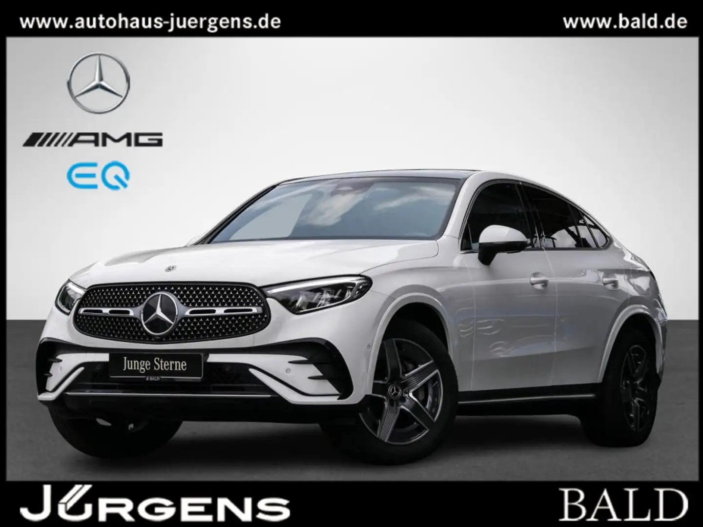 Mercedes-Benz GLC 400 e 4M Coupé AMG/LED/Pano/AHK/Burm3D/19" Weiß - 2