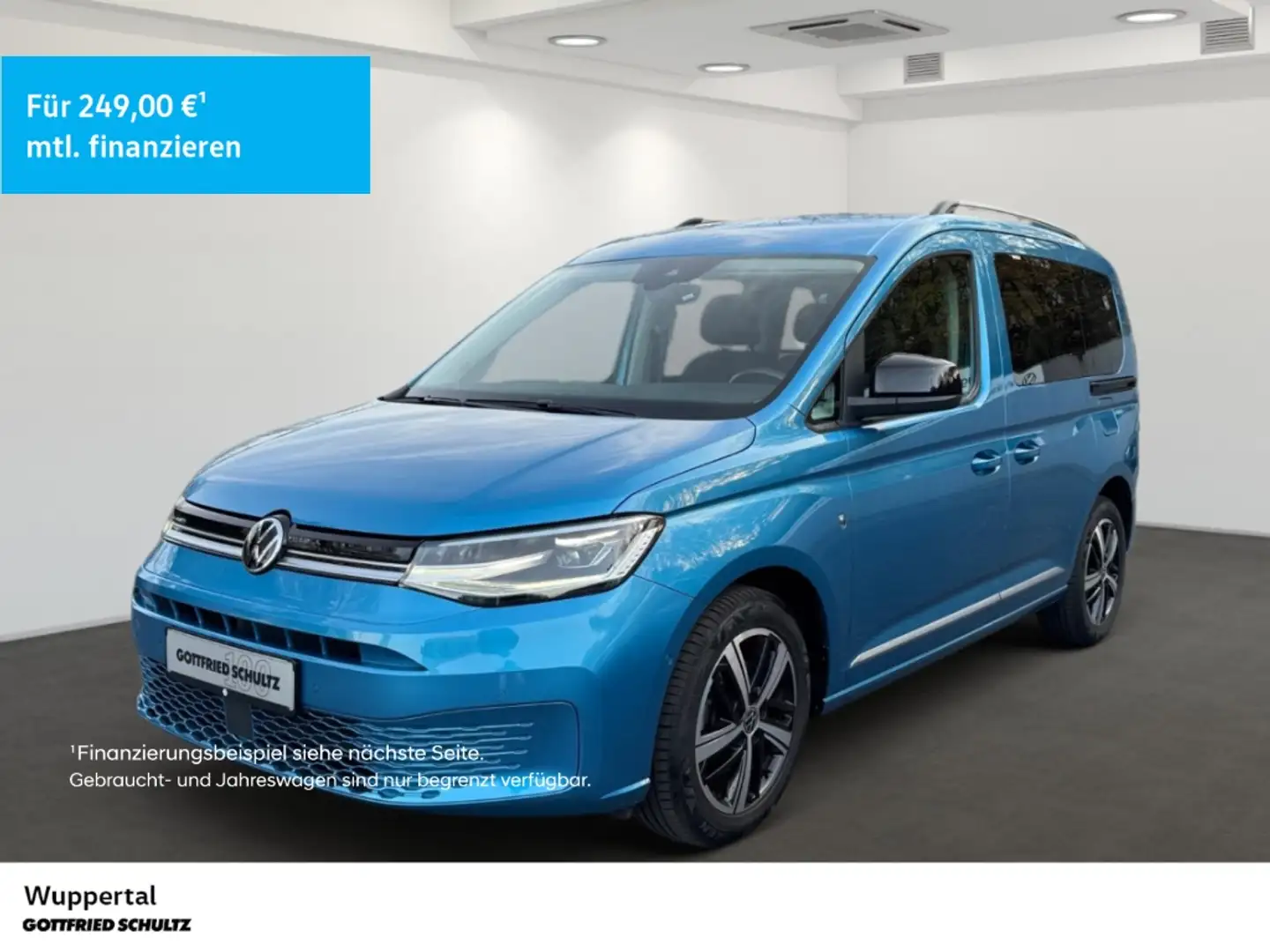 Volkswagen Caddy 2.0 TDI Style DSG NAVI AHK KAM LED SHZ PDC LM Bleu - 1