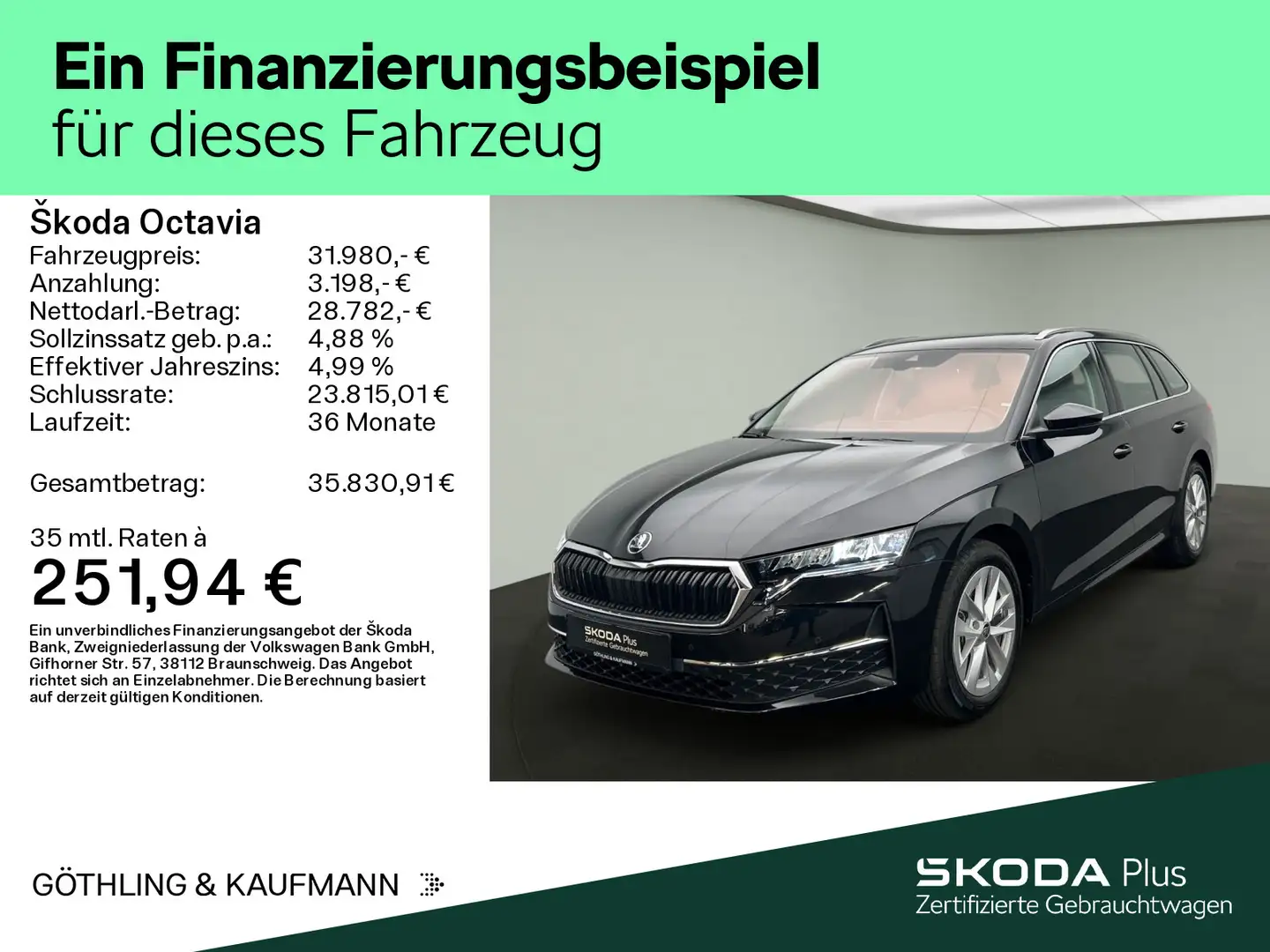 Skoda Octavia Combi 2.0 TDI Selection DSG*Pano*LED*Vir Noir - 2