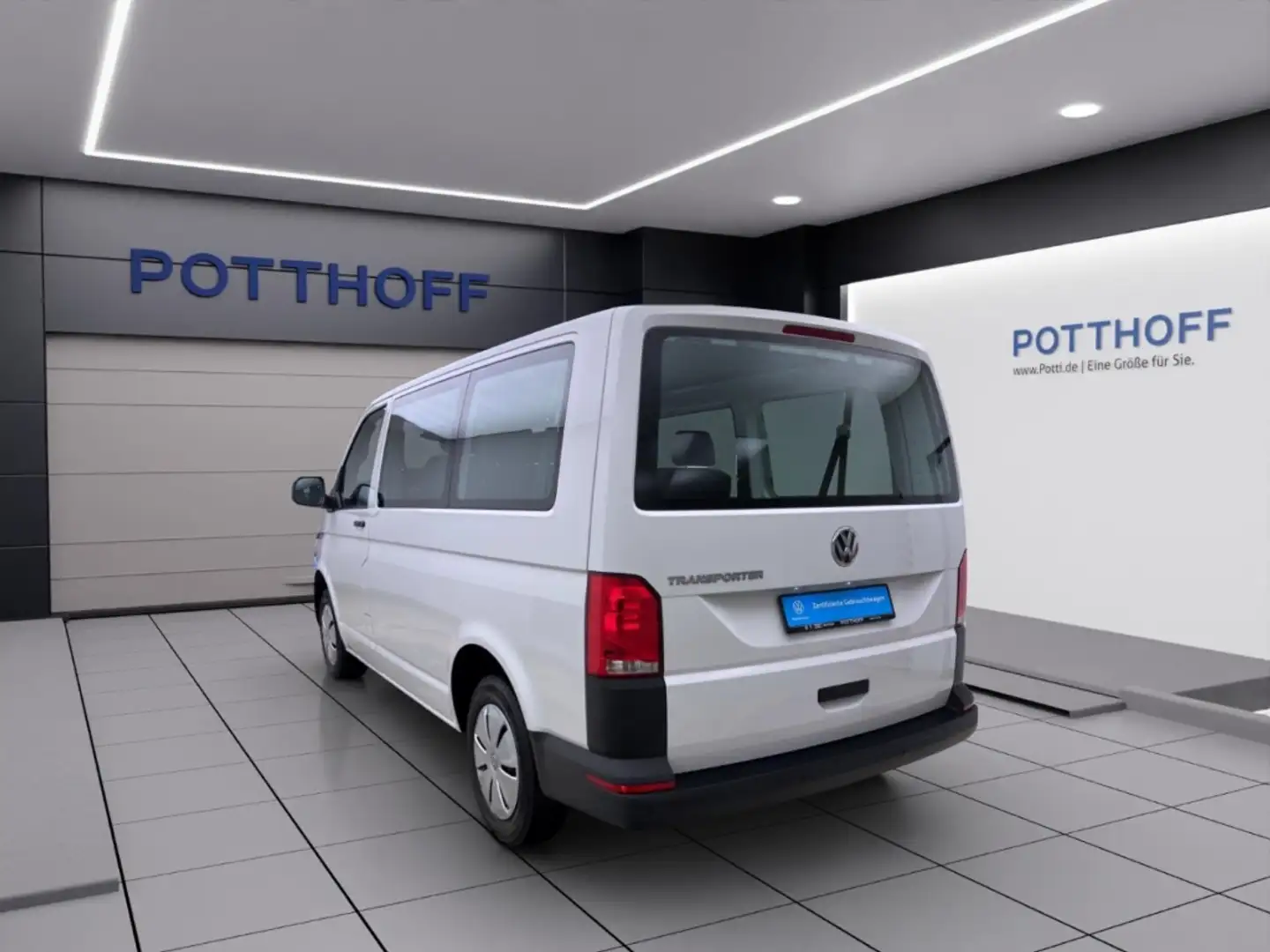 Volkswagen T6.1 Transporter Kombi 2.0 TDI 9-SITZER NAVI KLIMA PDC Weiß - 2