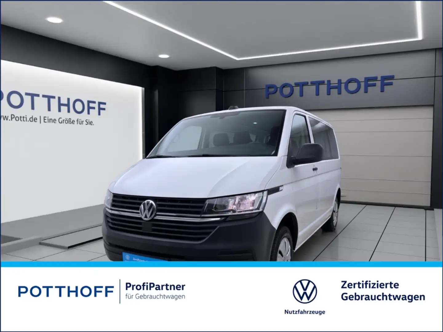 Volkswagen T6.1 Transporter Kombi 2.0 TDI 9-SITZER NAVI KLIMA PDC Weiß - 1