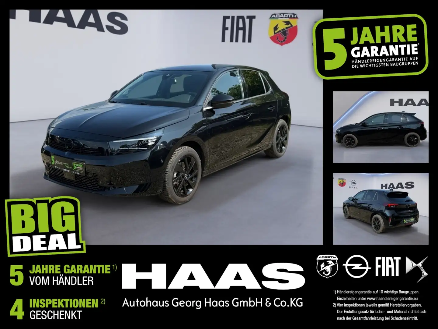 Opel Corsa F 1.2 Turbo GS Klimaautomatik,Bluetooth Zwart - 1
