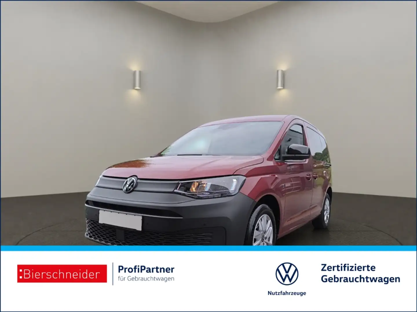 Volkswagen Caddy 2.0 TDI 5-J-GAR NAVI AHK TEMPOMAT Rot - 1