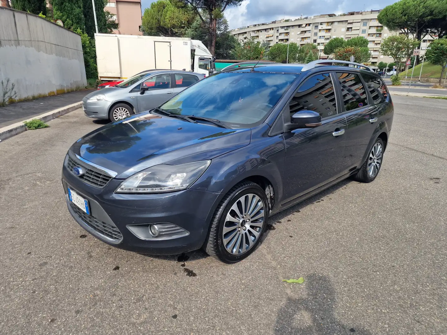 Ford Focus Focus II 2008 SW Style Wagon 1.6 tdci Titanium dpf Grigio - 1
