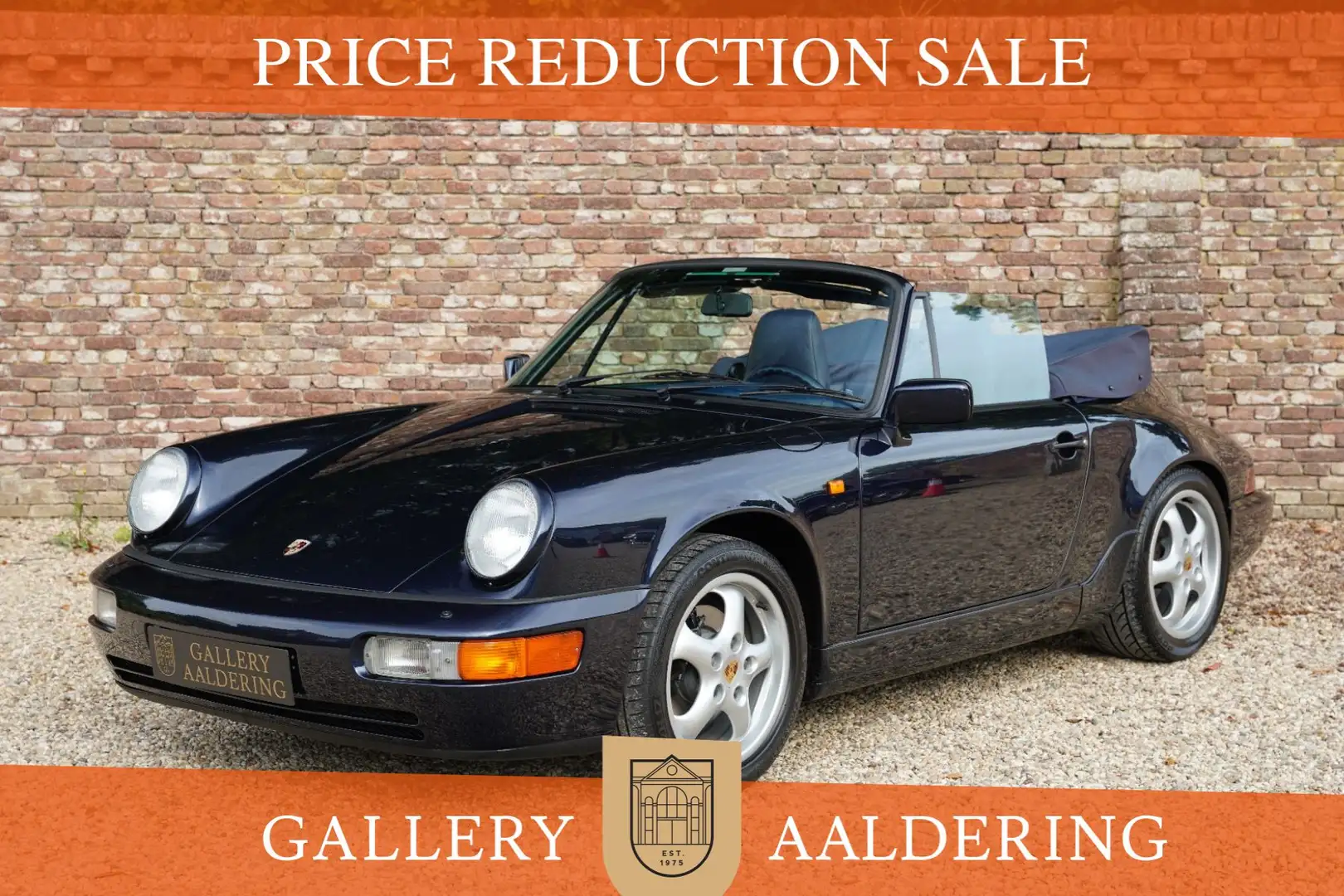 Porsche 964 Carrera 2 Cabriolet PRICE REDUCTION! "Manual g Синій - 1