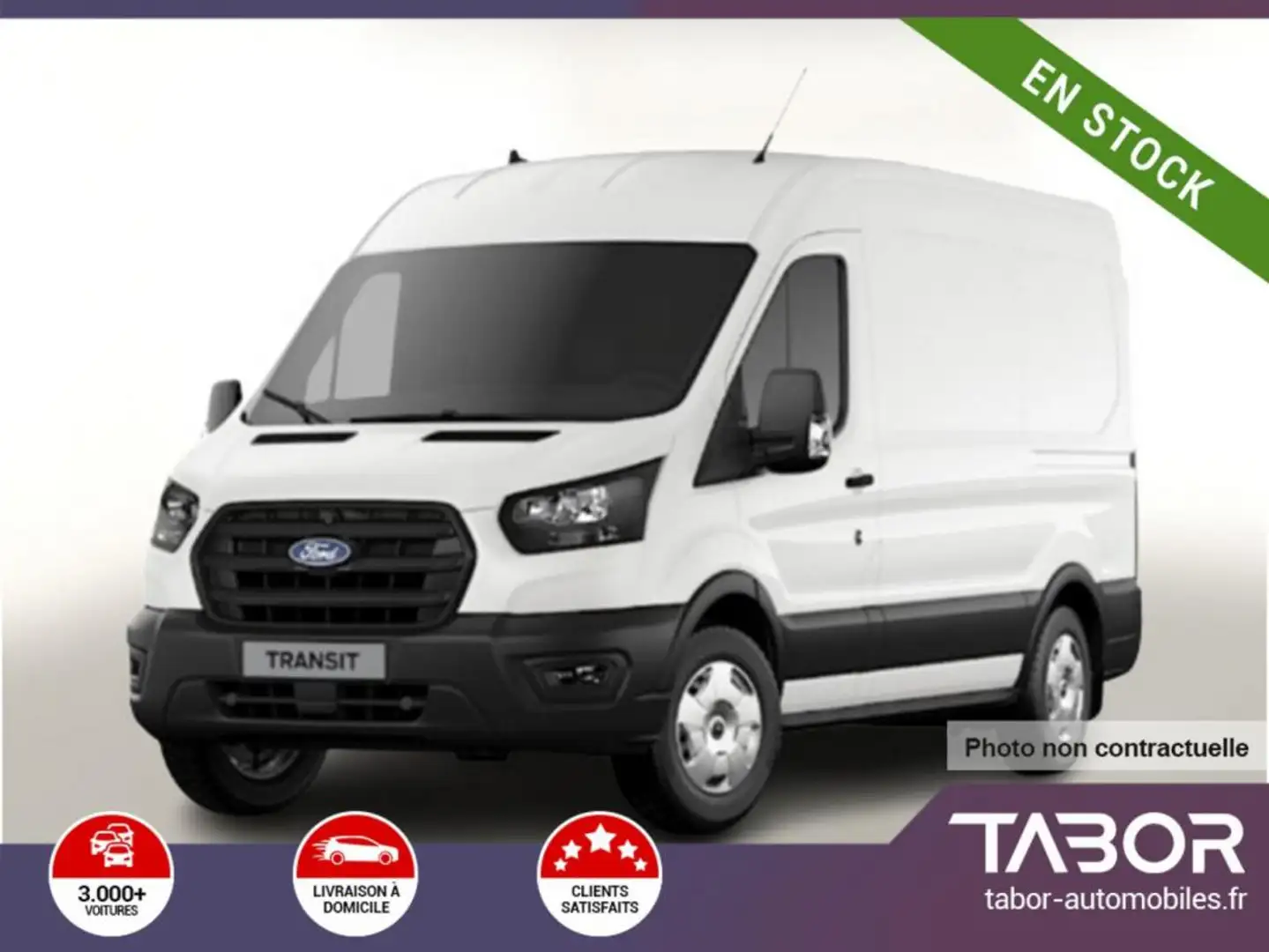 Ford Transit 310 2.0 TDCi 130 Aut L2H2 Trend Blanc - 1