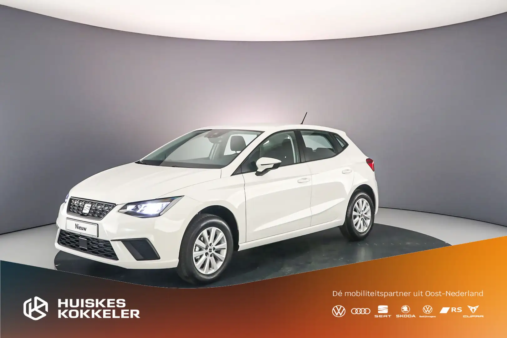 SEAT Ibiza 1.0 EcoTSI 95pk Style private lease actie €356,- Blanc - 1