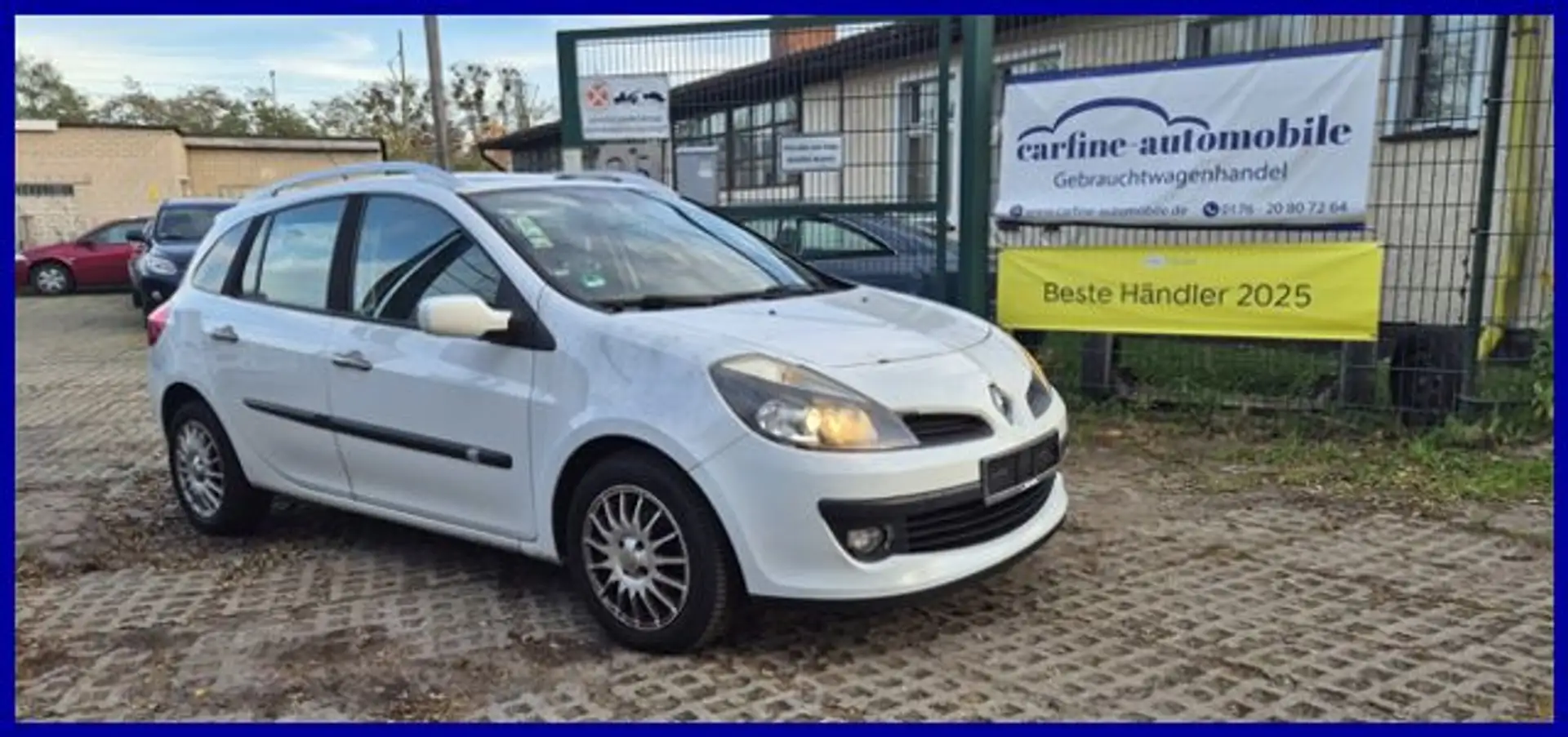 Renault Clio Grandtour Dynam.AHK Pan.dach WR/ALU HU:6-26 Weiß - 1