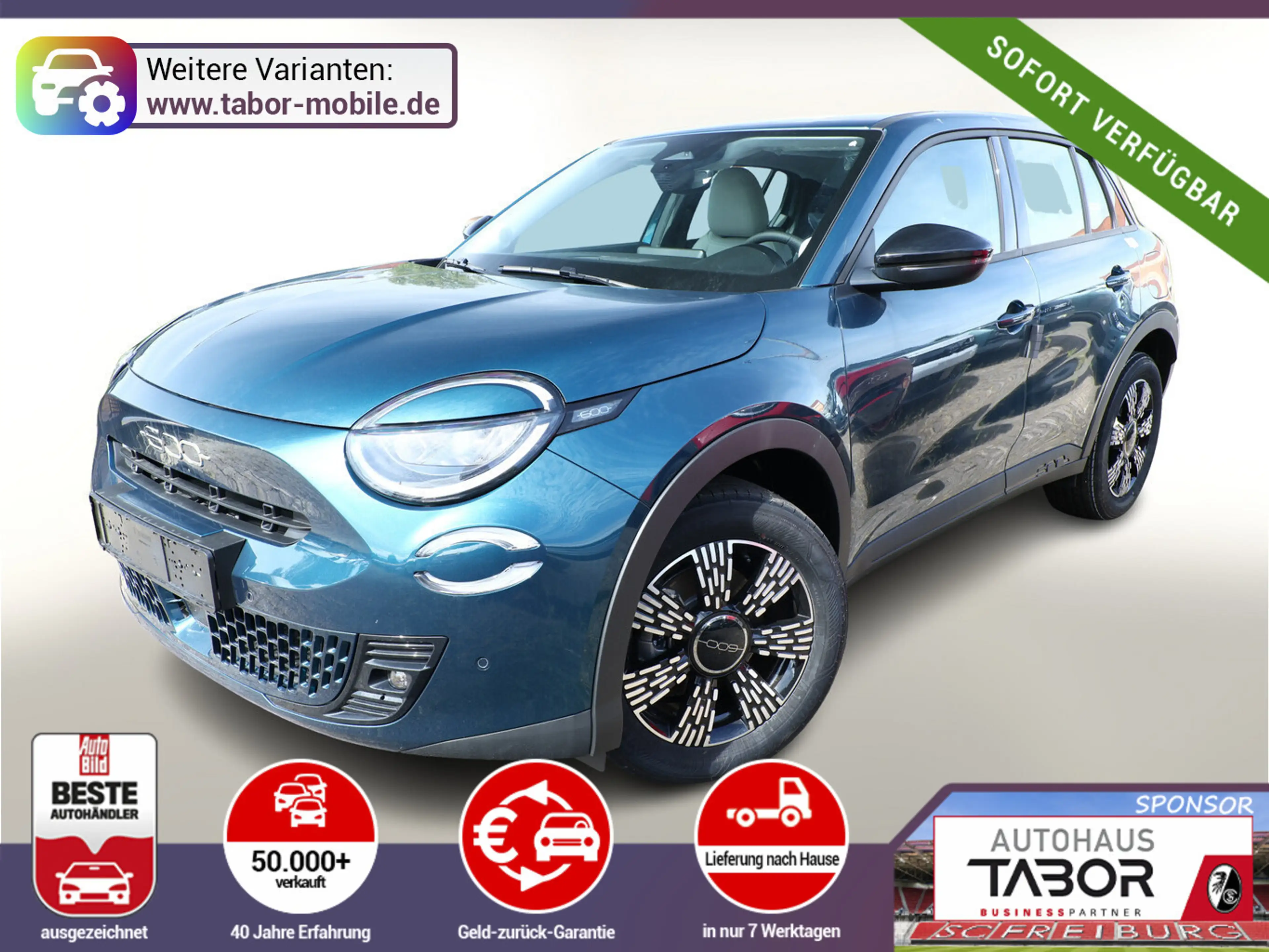 Fiat 600 Hybrid ICON SHZ Keyl Nav Kam 2xPDC UVP-31%*