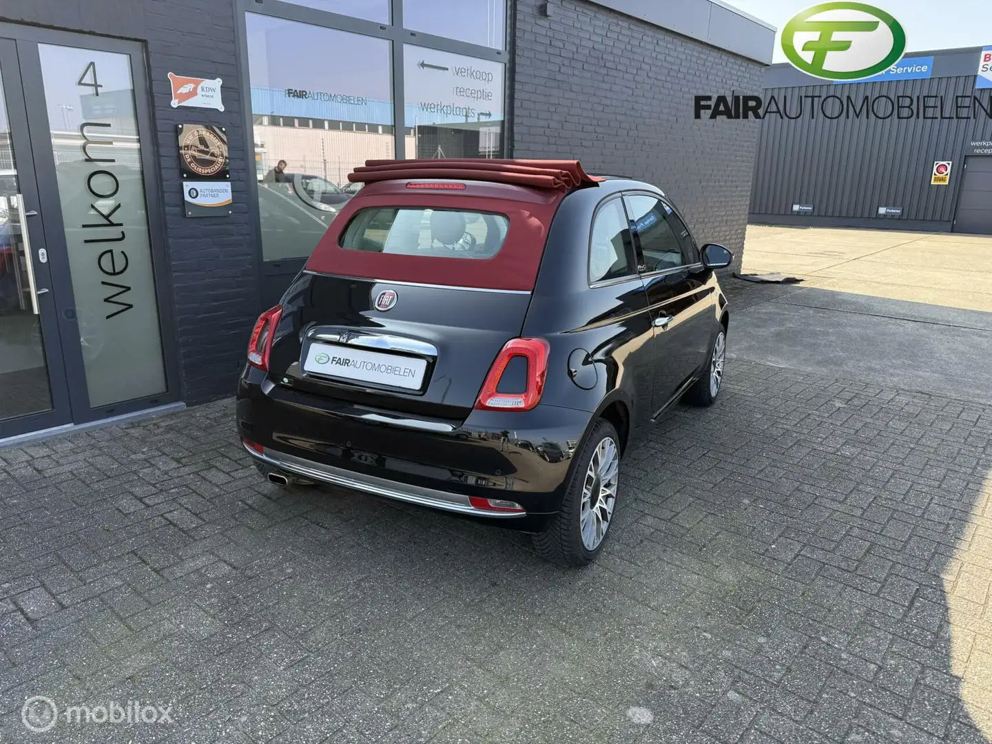 Fiat 500C 1.2 Popstar Zwart - 2