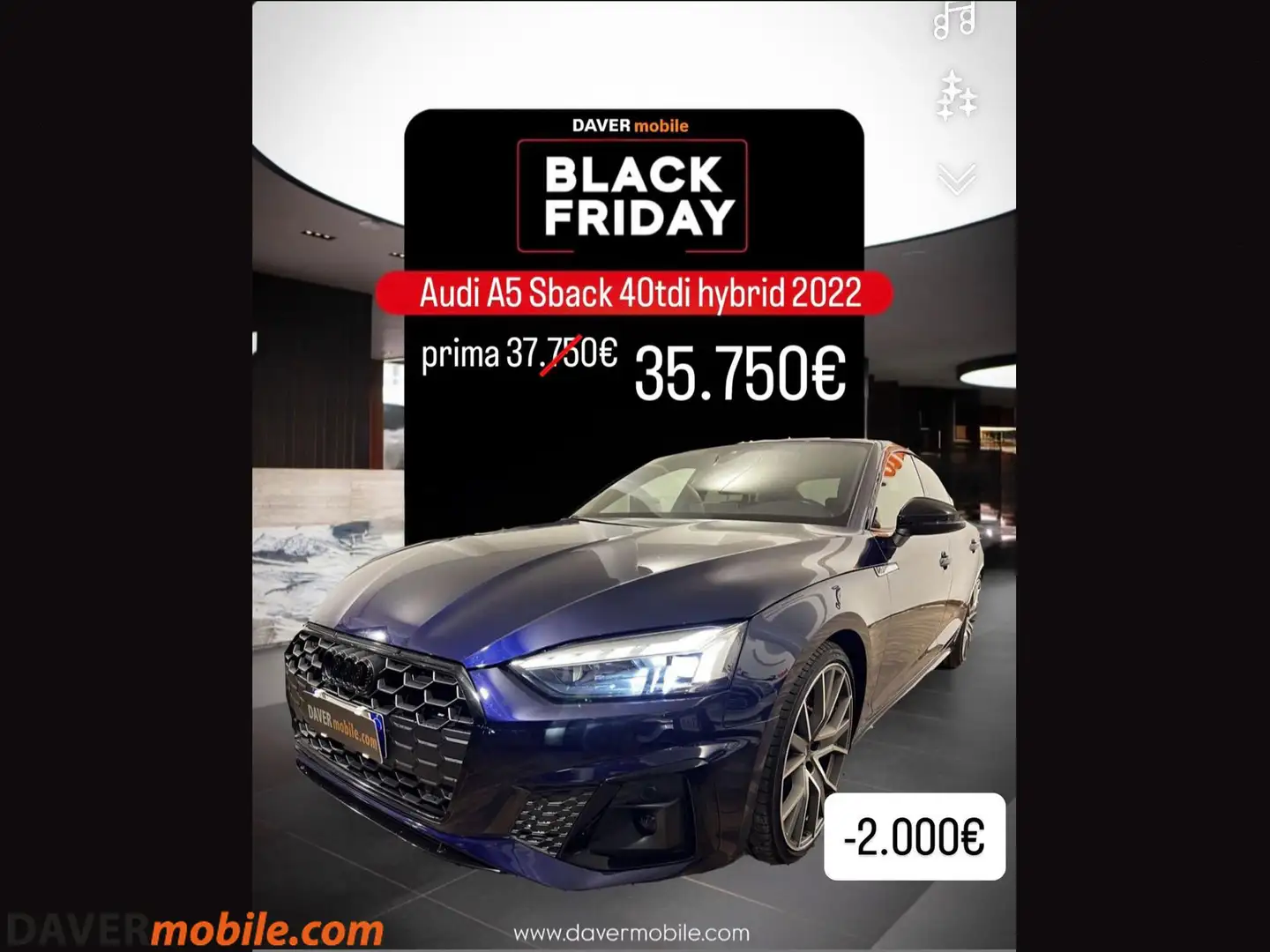 Audi A5 A5 SPB 40 TDI quattro S tronic S line edition Blu/Azzurro - 1