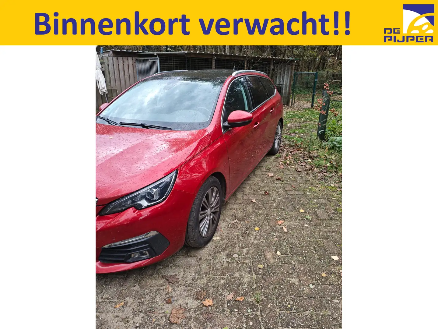 Peugeot 308 SW 1.2 PureTech Allure, ORGINEEL NEDERLANDSE AUTO, Rood - 1