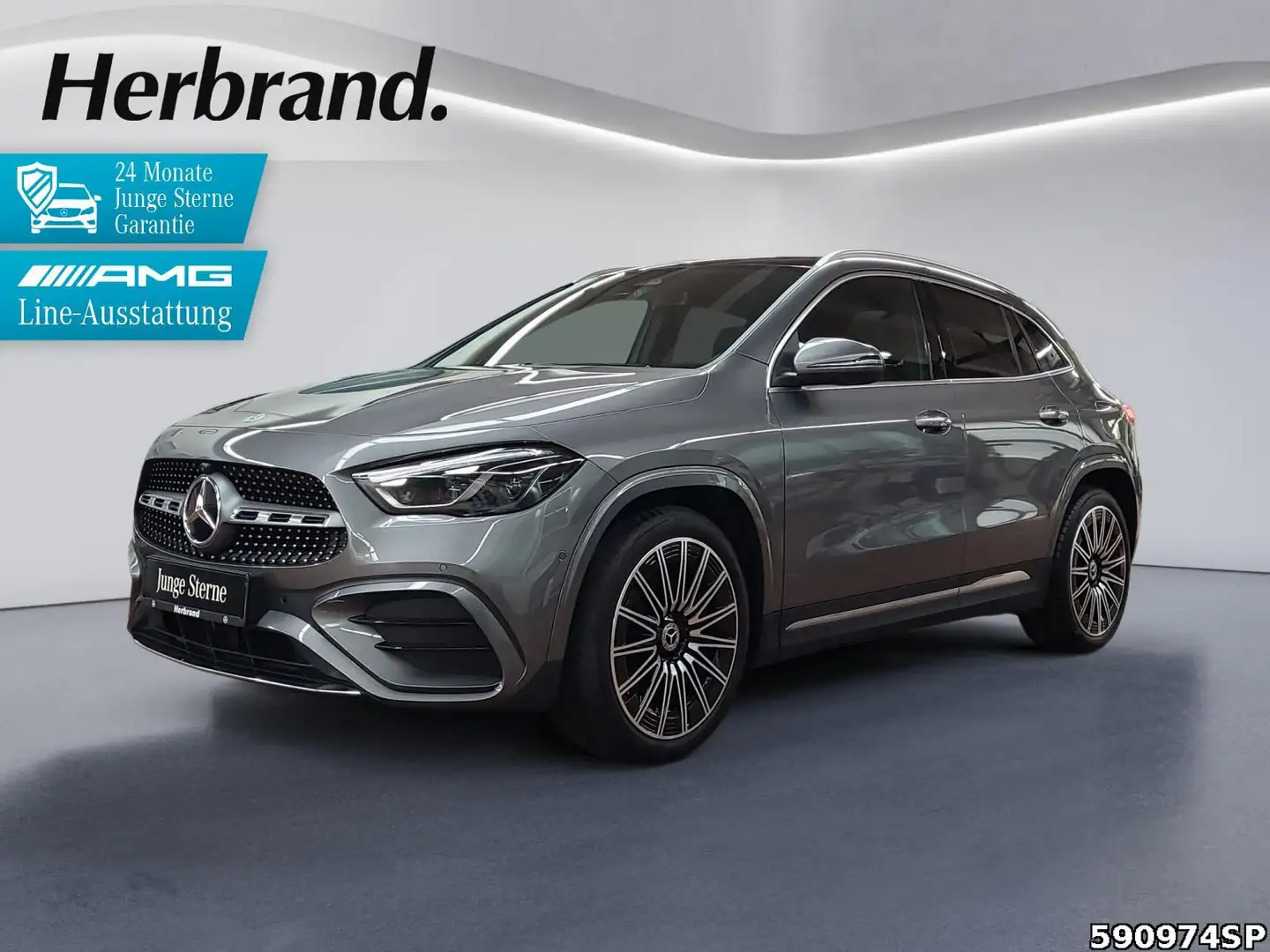 Mercedes-Benz GLA 220 4M AMG  AHK Pano Burmester Multibeam 360 Grau - 1