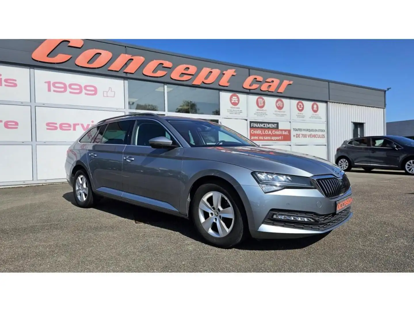 Skoda Sonstige BUSINESS 1.6 TDI 120cv DSG7 + Sellerie Cuir + Sièges avant chauffants + Roue de secours Grau - 1