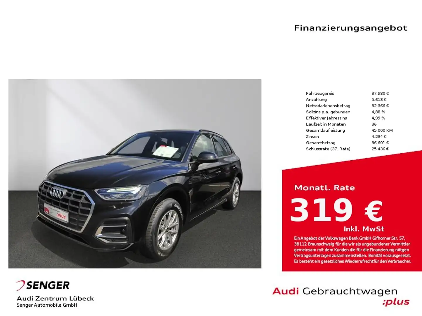 Audi Q5 50 TDI quattro Navi PDC ACC Leder Sitzhzg. Schwarz - 1