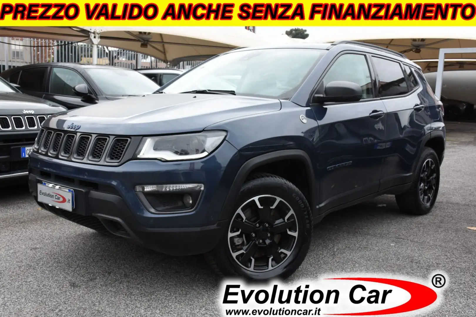 Jeep Compass 1.3 T4 240CV PHEV AT64xe TRAILHAWK LED CARPLAY CAM Blu/Azzurro - 1