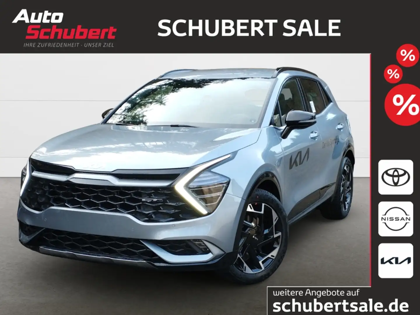 Kia Sportage 1.6T DCT GT-Line NAVI+LEDER+LED+El.Heckklappe+Digi Argento - 1