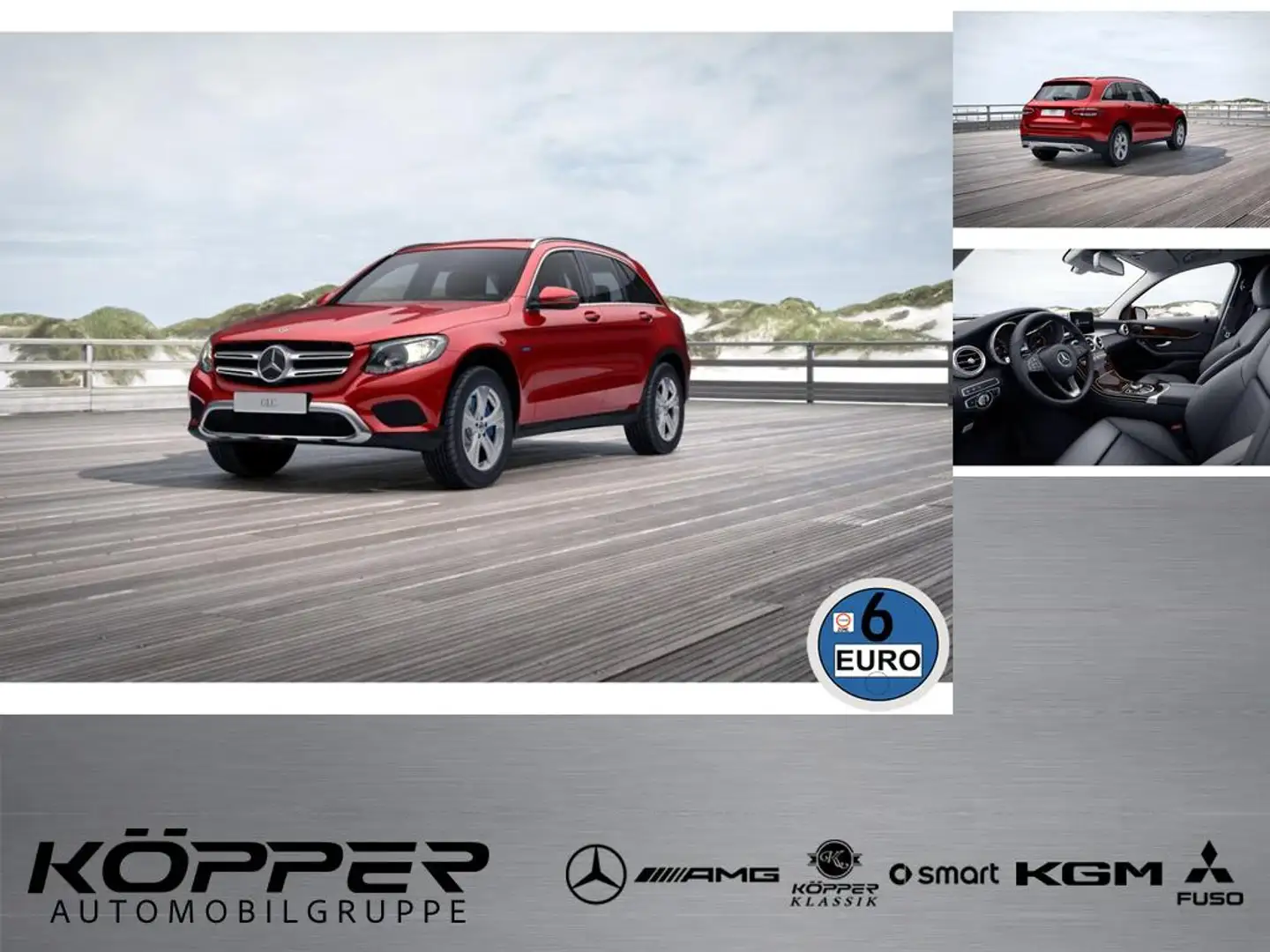 Mercedes-Benz GLC 350 e EXCLUSIVE 4M Kamera Navi Distronic Rouge - 1