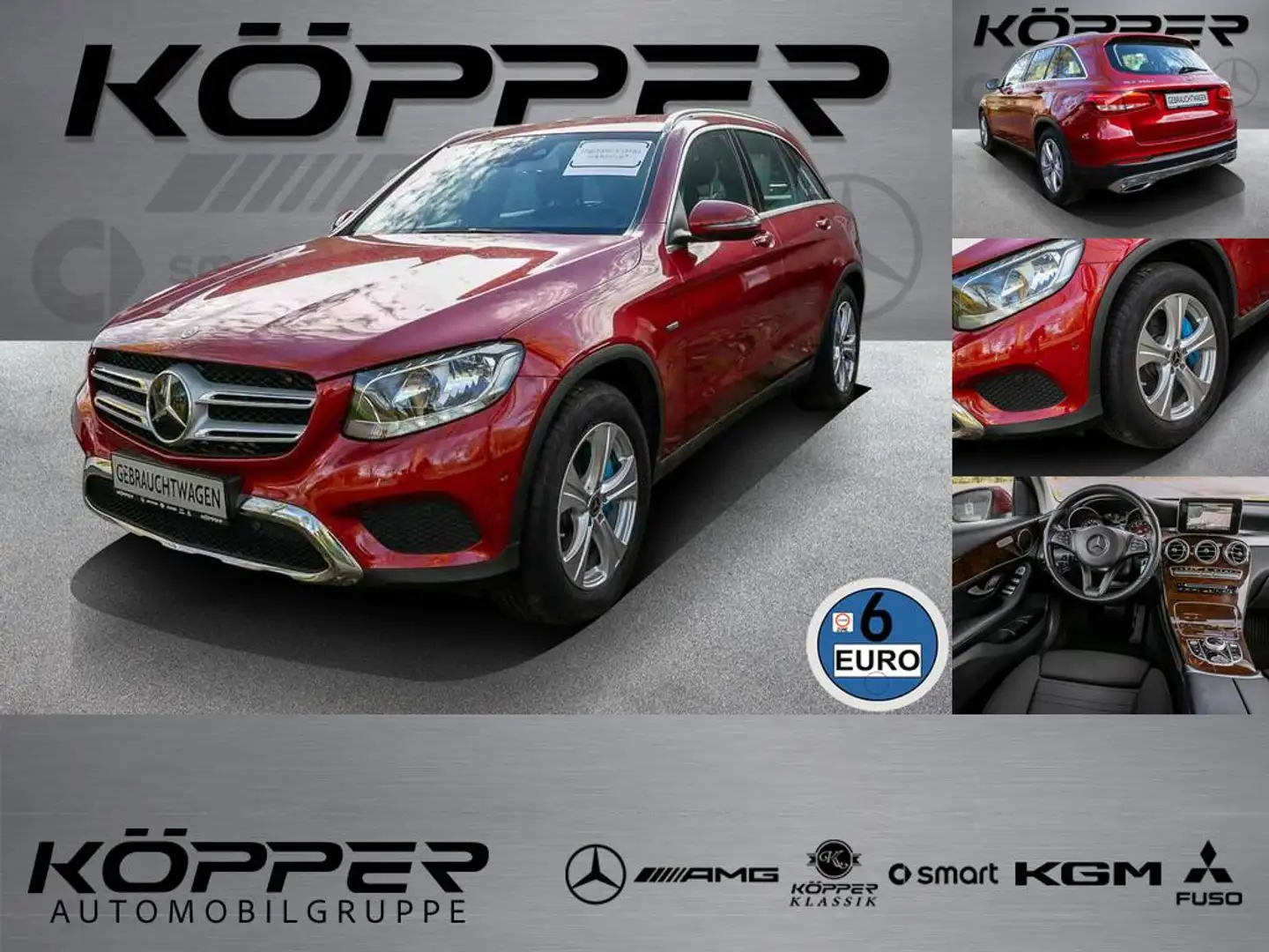 Mercedes-Benz GLC 350 e EXCLUSIVE 4M Kamera Navi Distronic Rot - 1