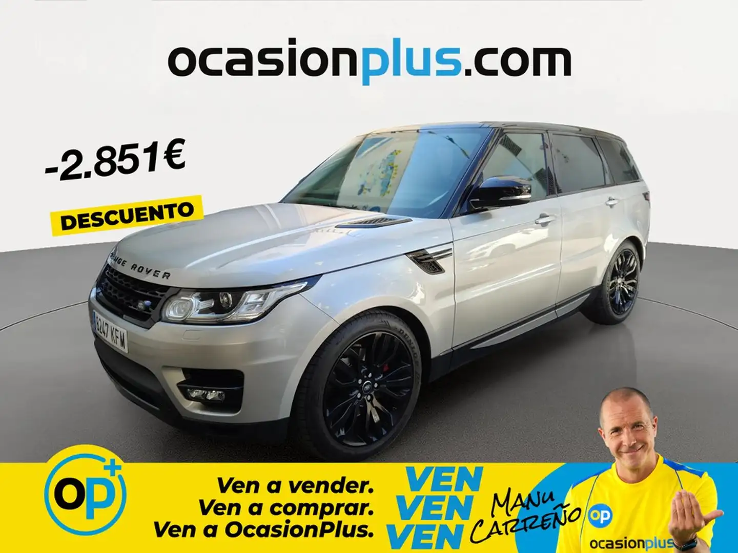 Land Rover Range Rover Sport 3.0TDV6 HSE Dynamic Aut. Gris - 1