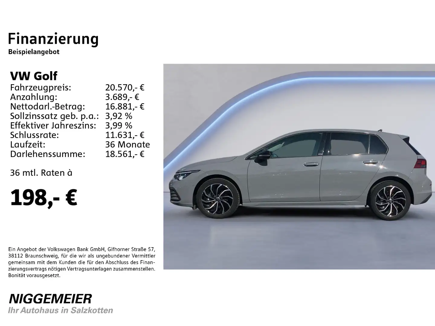 Volkswagen Golf VIII 1.5TSI UNITED NAVI+LED+KAMERA+ACC Gris - 2