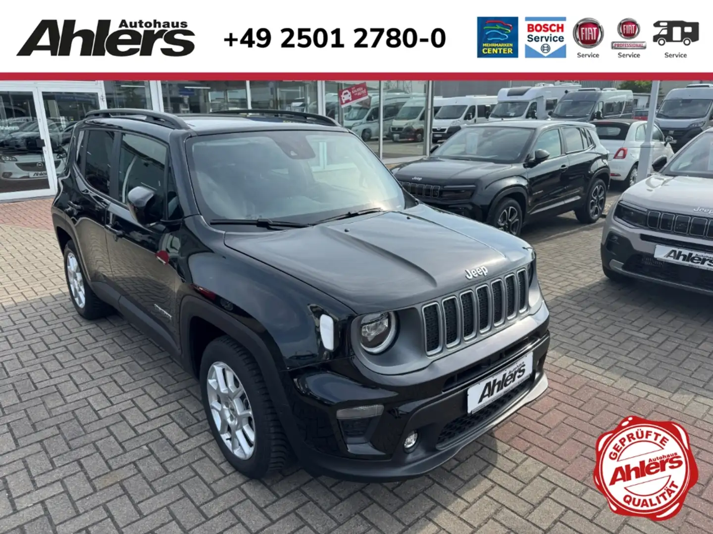 Jeep Renegade Limited+SCHIEBEDACH+LED+NAVI+ACC+SHZ+LHZ+TOTWINKEL Schwarz - 1