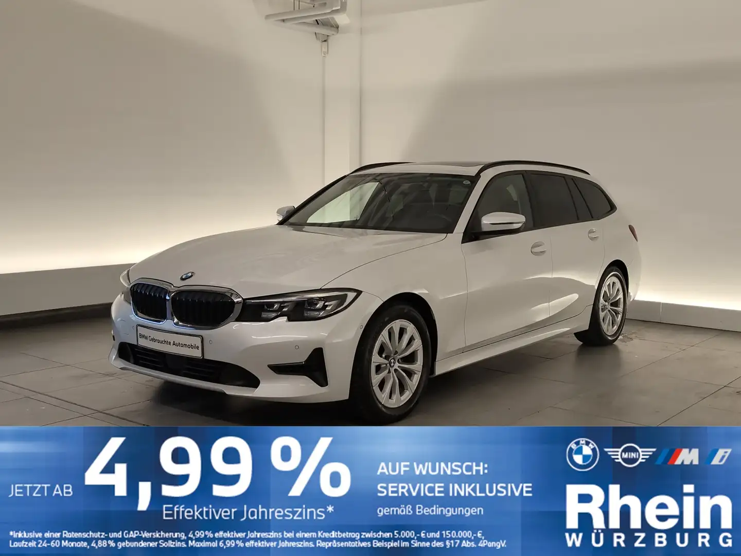 BMW 318 d Touring Pano/AHK/DAB Pano/AHK/DAB Weiß - 1