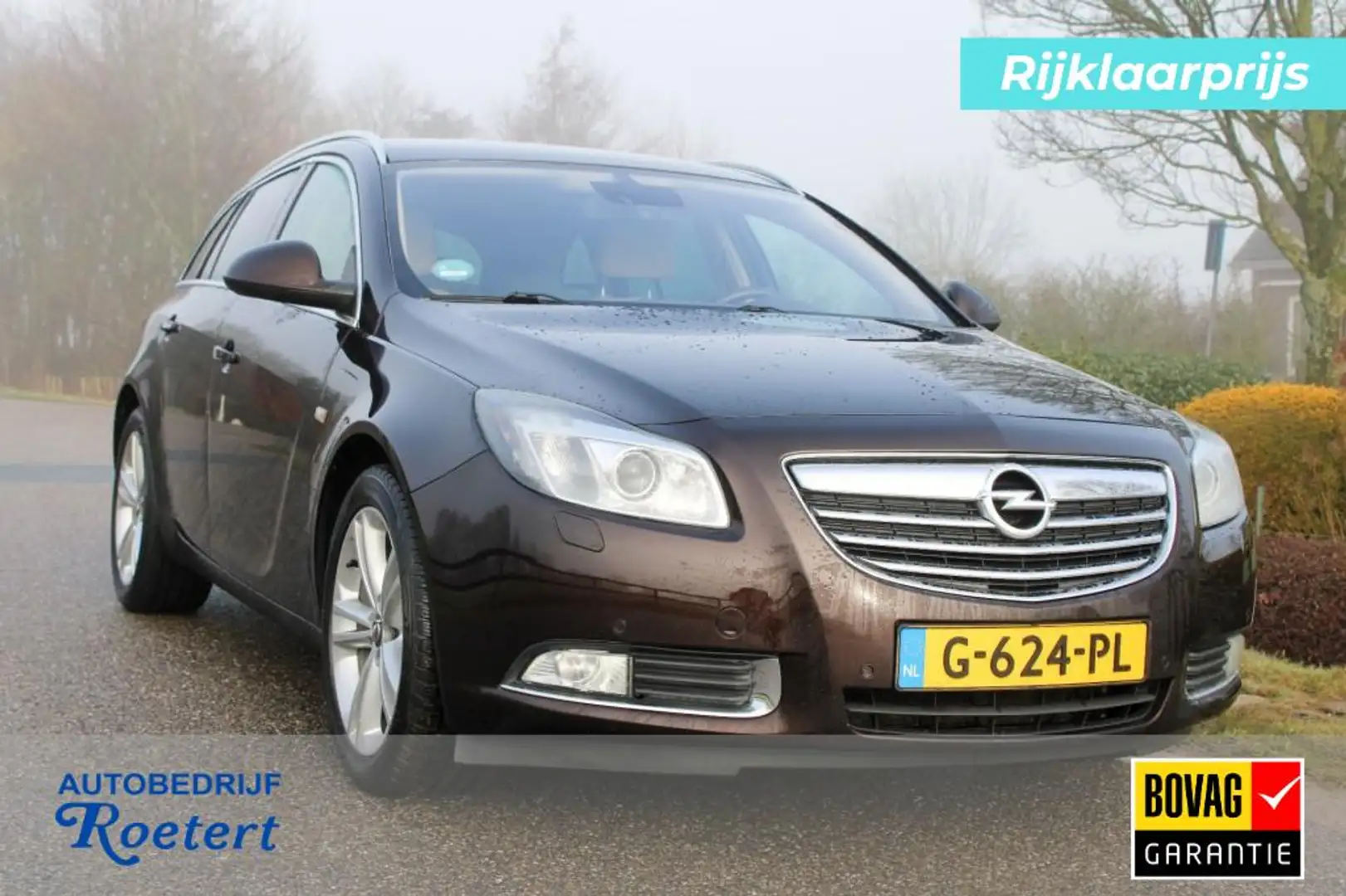 Opel Insignia Tourer 2.0 T 220pk Cosmo ECC/navi/cruise/PDC Marrón - 1