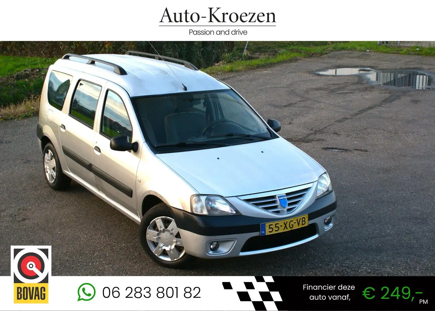 Dacia Logan MCV 1.6-16V Lauréate | Airco | Grijs - 1
