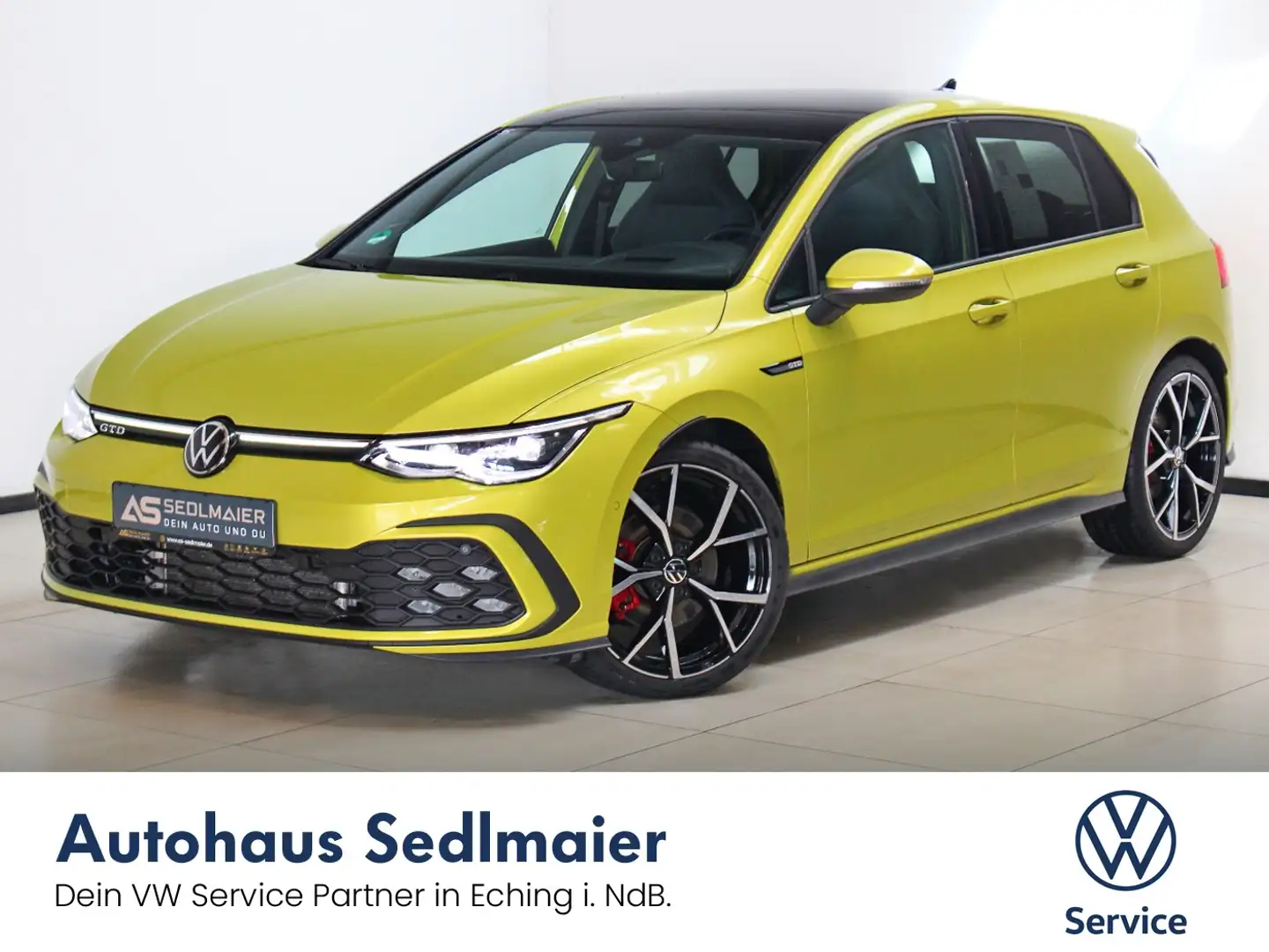 Volkswagen Golf VIII 2.0 TDI GTD HarmKard|Pano|AHK|ACC|SHZ Jaune - 2