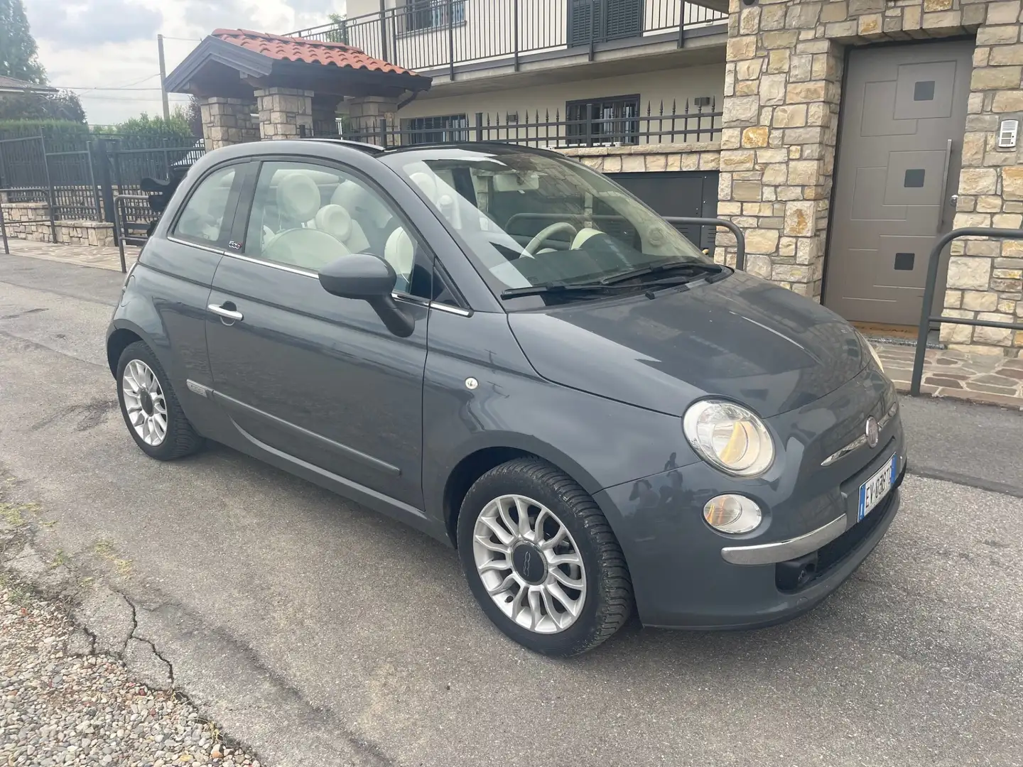 Fiat 500 500 C 1.2 Lounge Gris - 1