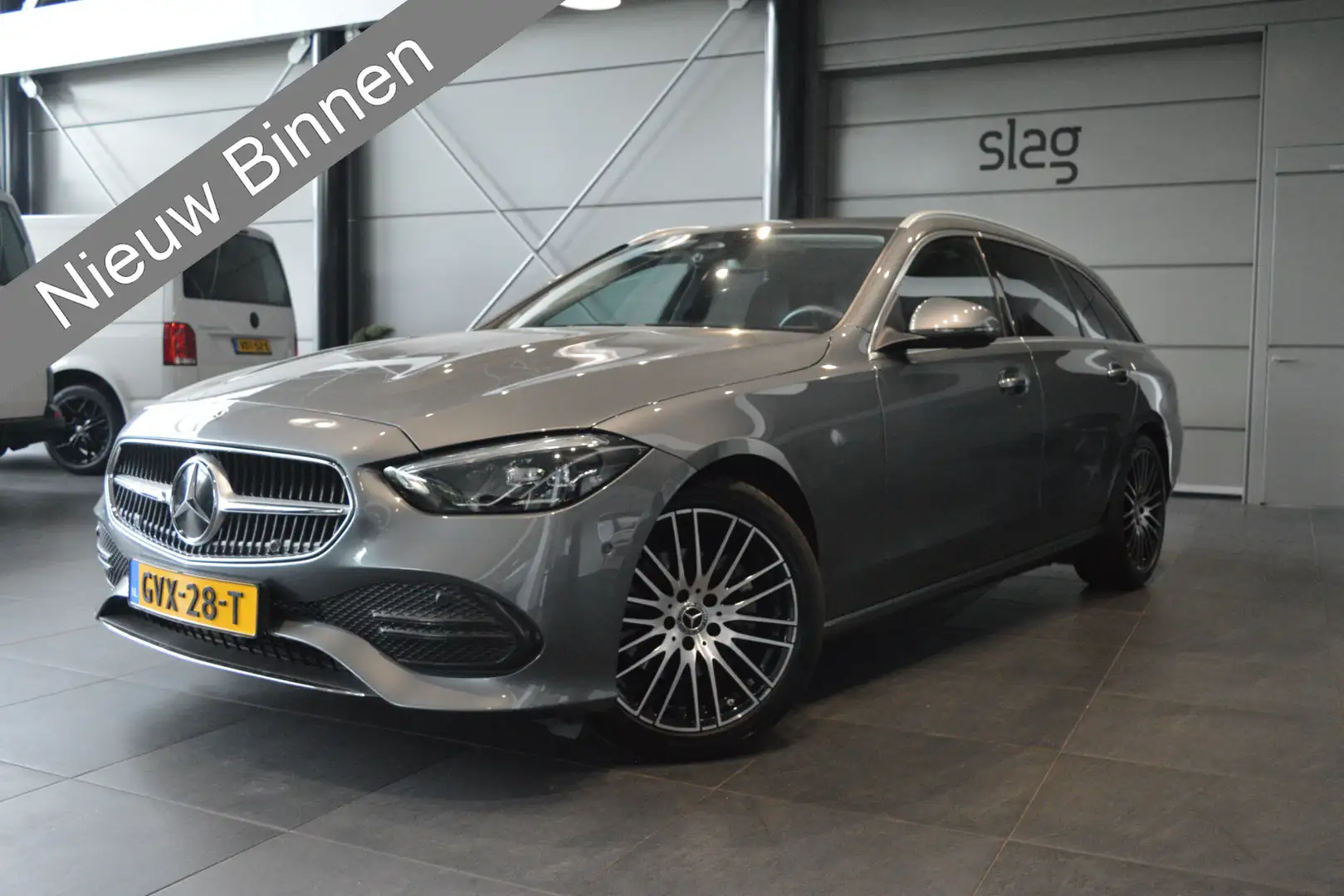 Mercedes-Benz C 180 Estate Luxury Line navi camera burmester 18 inch 1 Grijs - 1