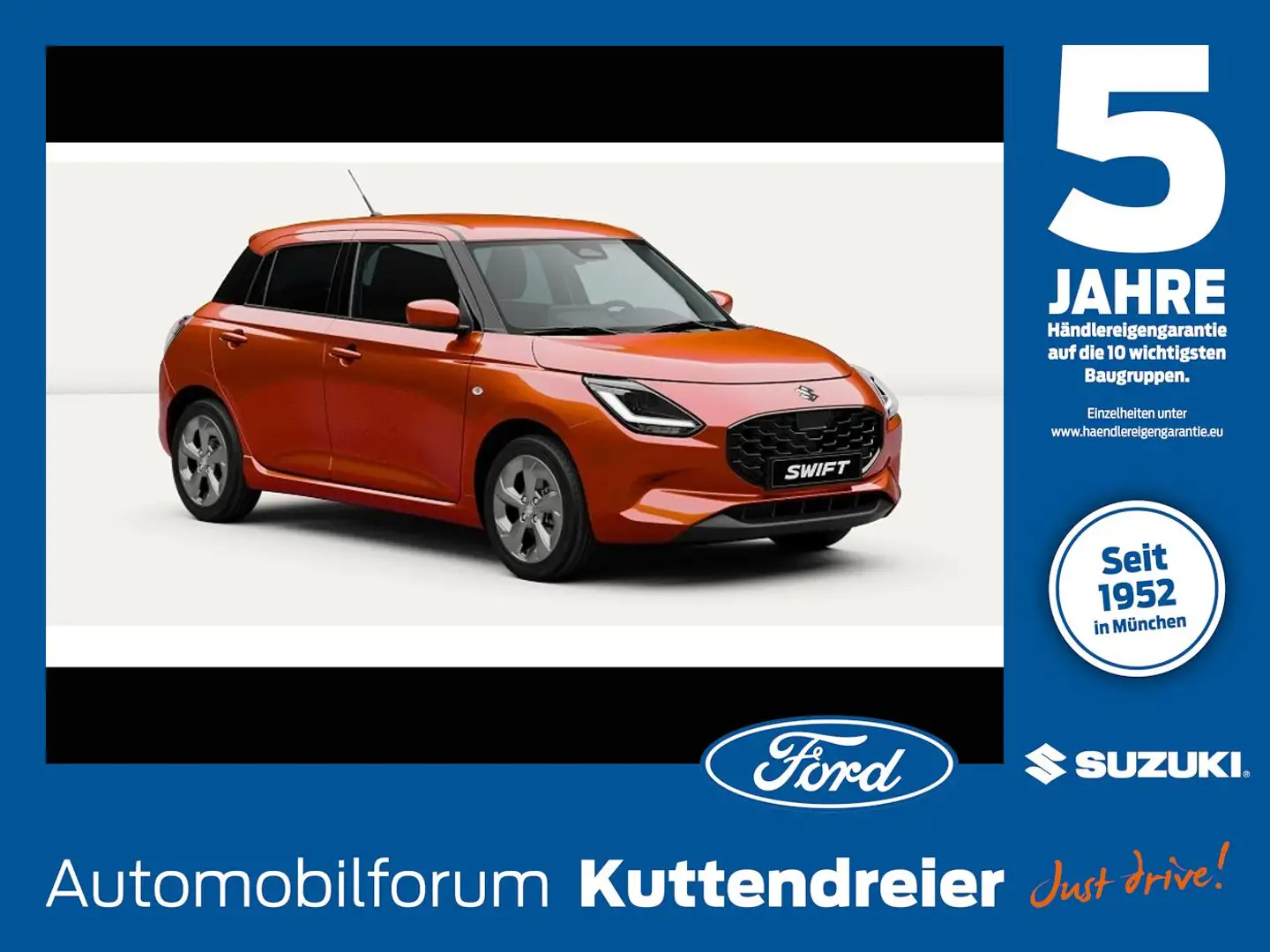 Suzuki Swift 1.2 Comfort Hybrid Allrad Rückfahr. Navi Orange - 1