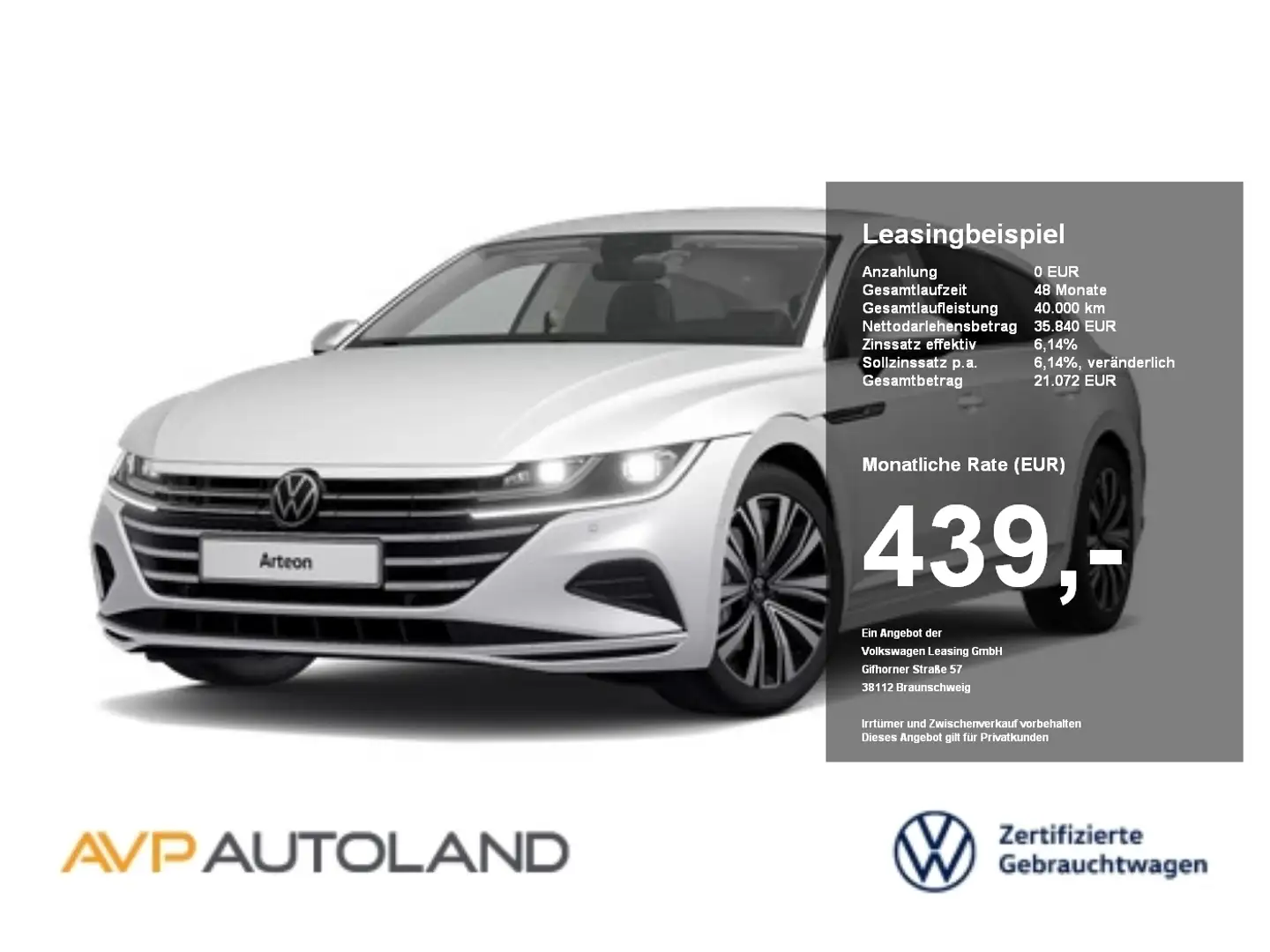 Volkswagen Arteon Shooting Brake 1.4 TSI DSG eHyb. Elegance Weiß - 1